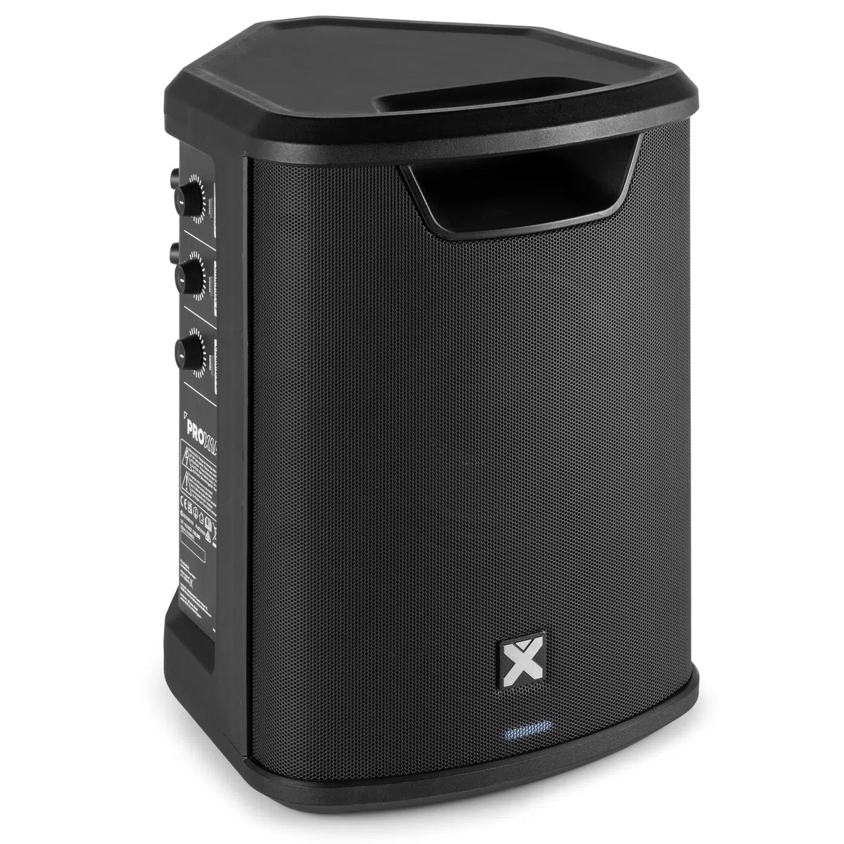 Vonyx PRO X1A - Akku Partybox Bluetooth Lautsprecher Groß, 250 Watt, bis zu 22 Std. Akku, AUX & Line Out, Mobile PA Anlage, 3-Kanal Mixer, Stereo Pairing - Mobile Musikbox Groß, USB & MP3 - Schwarz