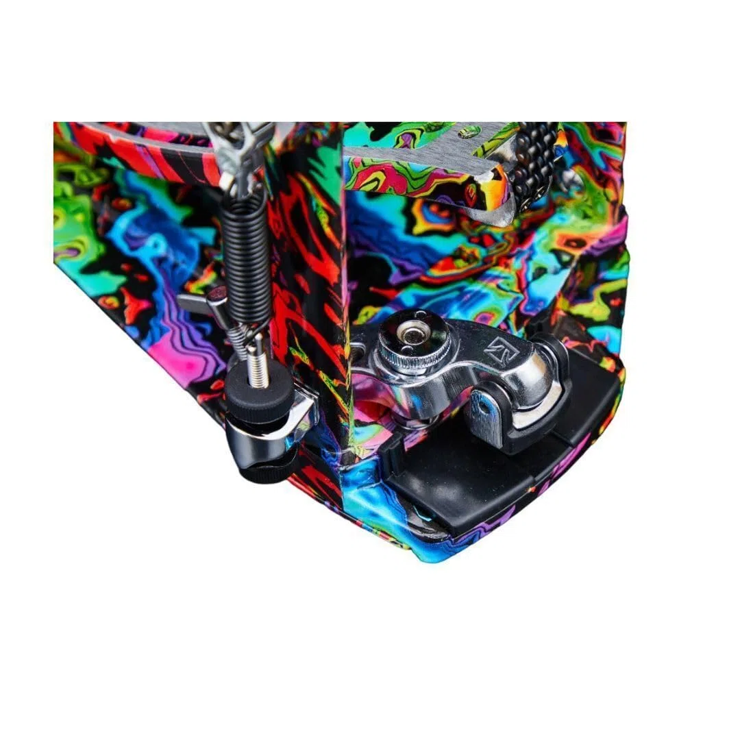 Tama HP900PWMPR Doppelpedal Iron Cobra Power Glide Psychedelic Rainbow - Doppelfußmaschine