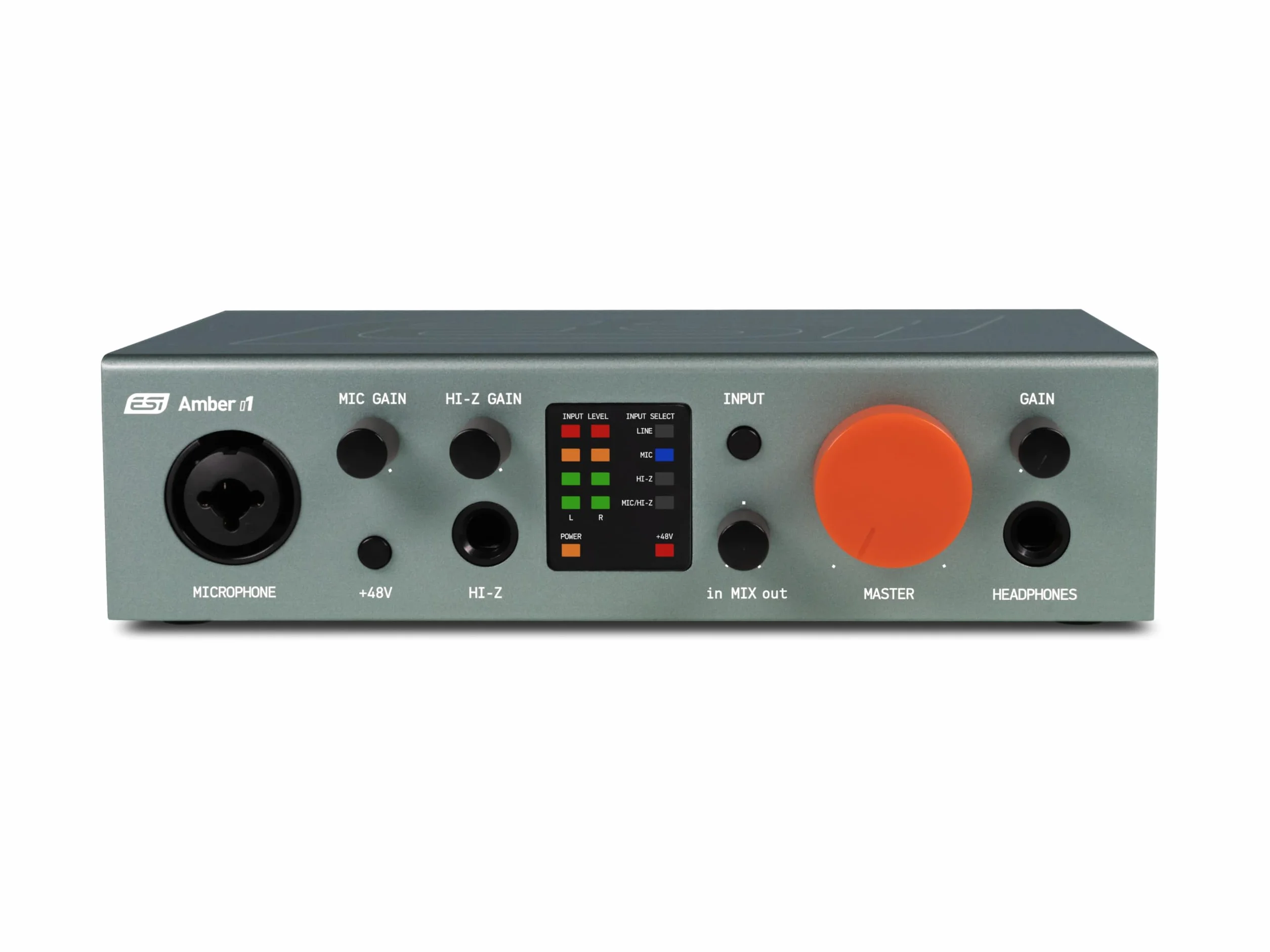ESI Amber i1 | Professionelles 24-bit / 192 kHz USB Audio Interface mit 2 Eingängen und 2 Ausgängen