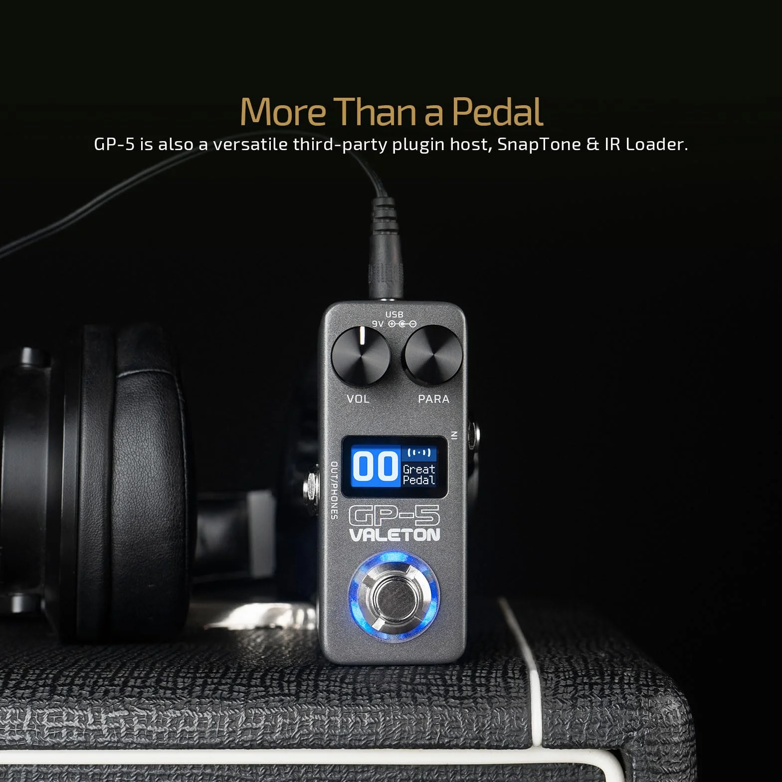 VALETON Multi-Effekt Prozessor & NAM/IR Loader Pedal Super Compact GP-5