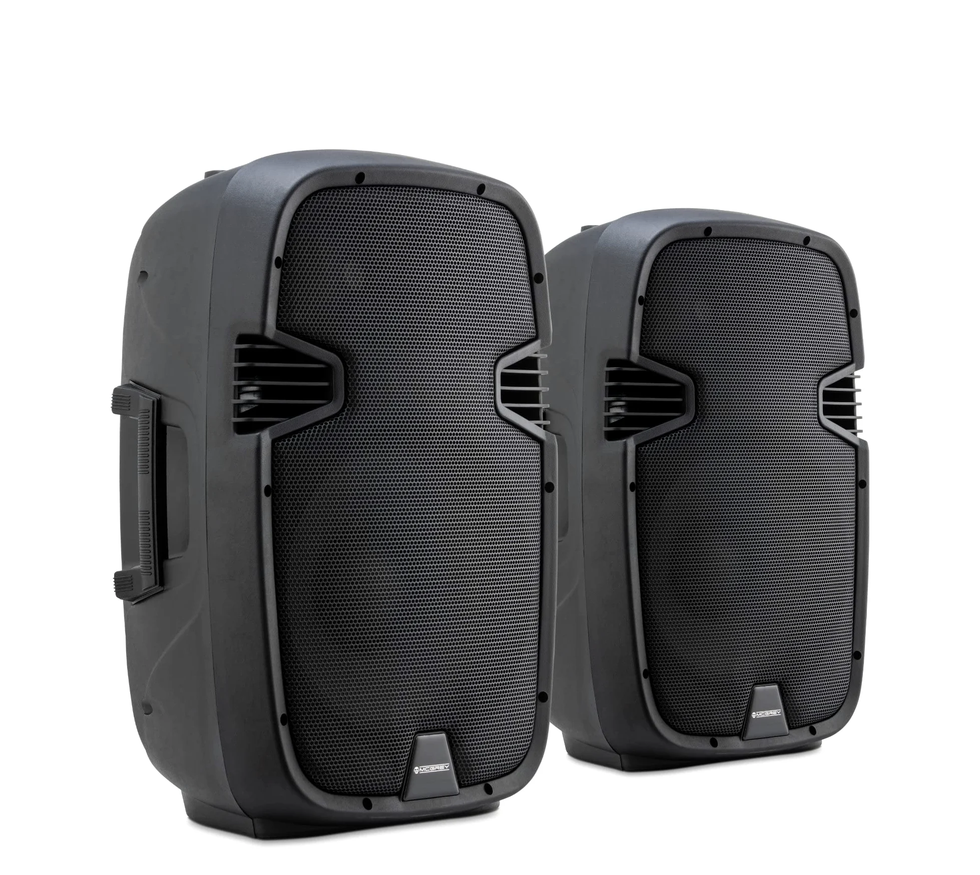 McGrey P212 MP Passiv-Lautsprecher Paar - Belastbarkeit: 120 W RMS / 600 W Peak - Widerstand: 8 Ohm - 2-Wege-System mit 12" Woofer und 1" Hochtöner - Schalldruckpegel (SPL): max. 96 dB - Schwarz