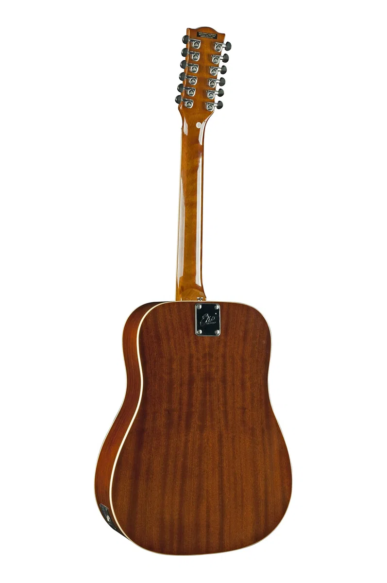 EKO GUITARS – Ranger XII VR EQ, Decke aus Fichte, Zargen, Boden und Hals aus Mahagoni, Griffbrett aus südamerikanischem Roupanà, Farbe Honey Burst