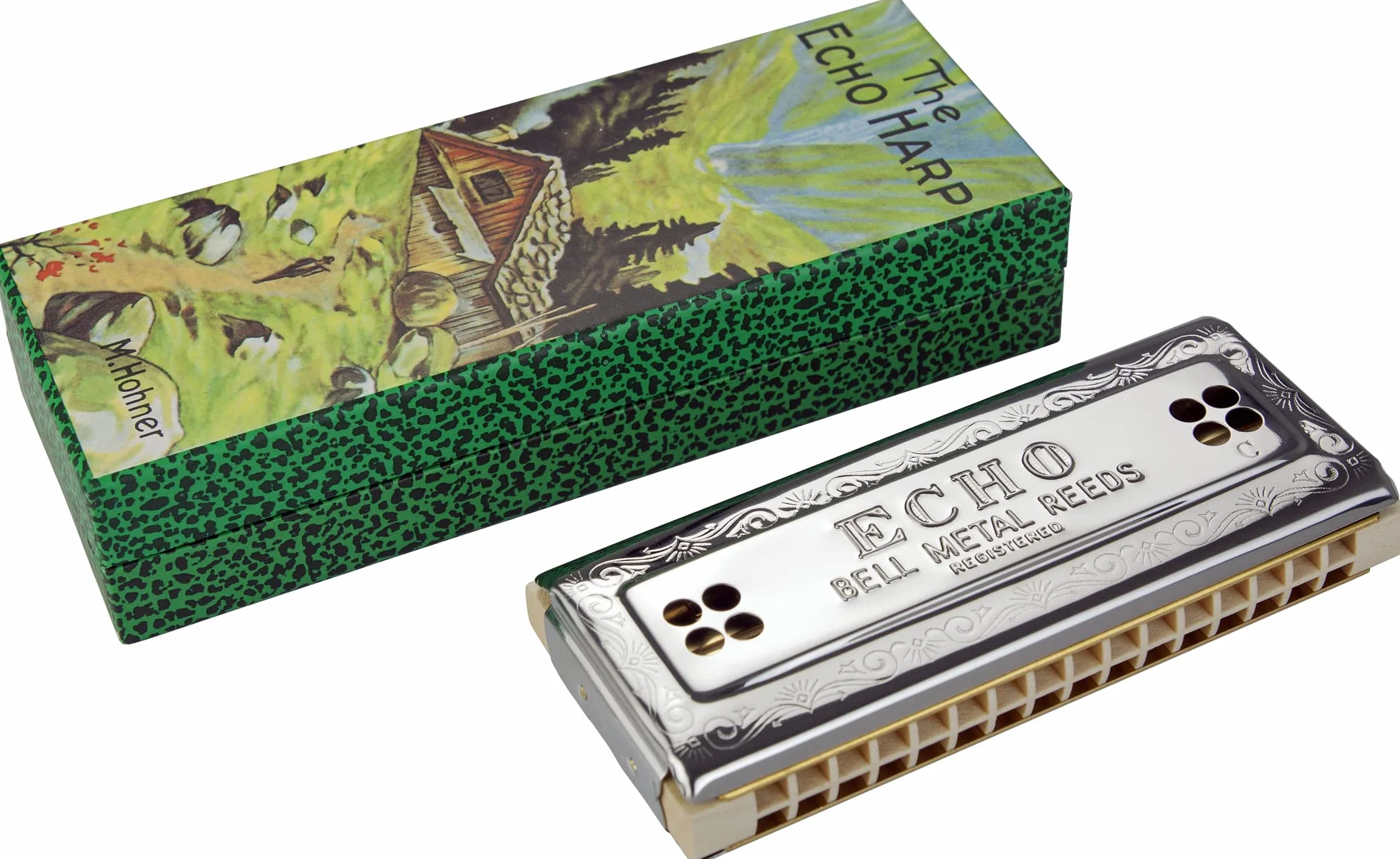 Harmonica Echo Harp 64 in Tone C/G