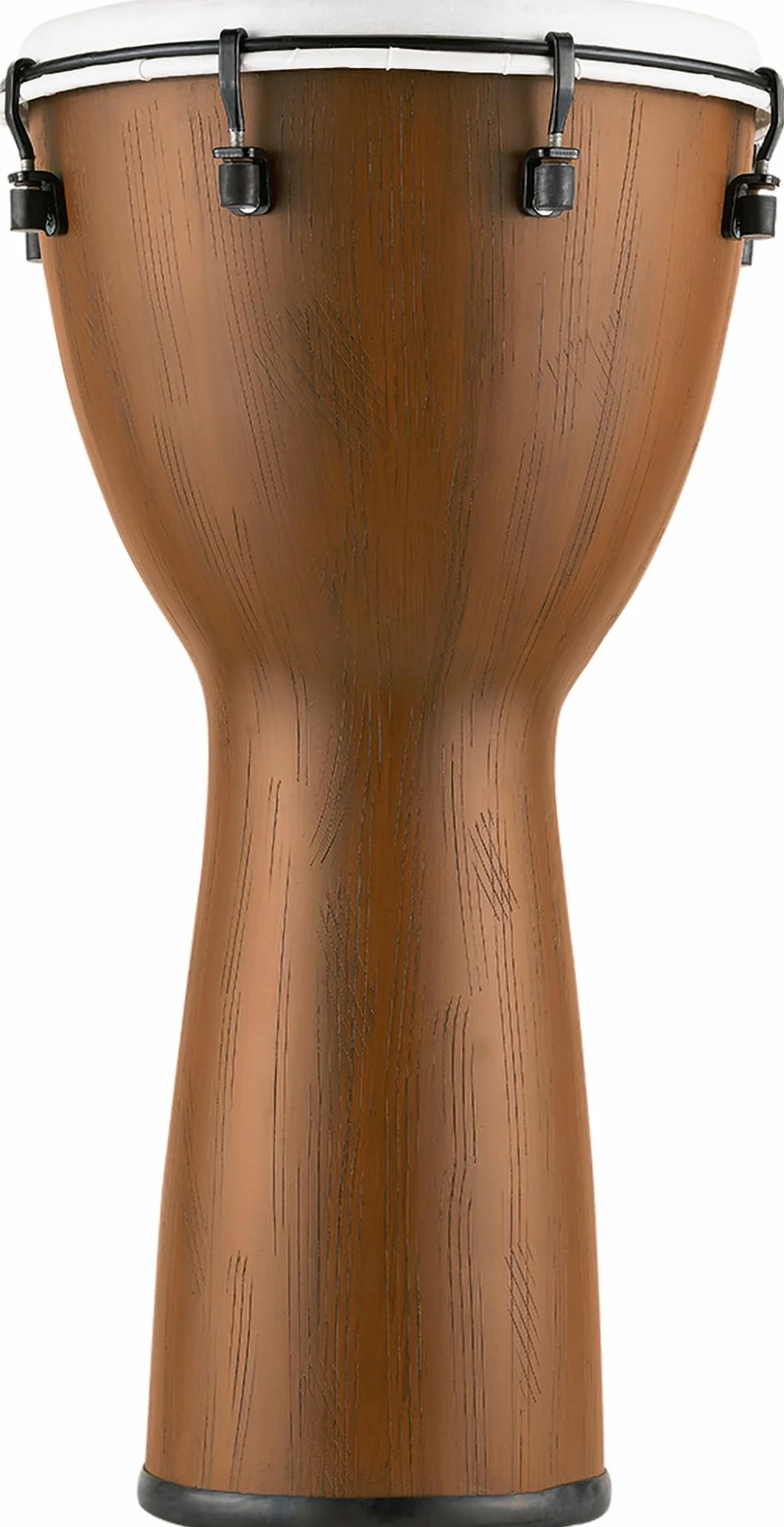 Meinl Percussion Alpine Djembe Instrument - Große Handtrommel - Mechanisches Stimmsystem - Durchmesser 12 Zoll - Kunststoff, Braun(ADJ12-BW)