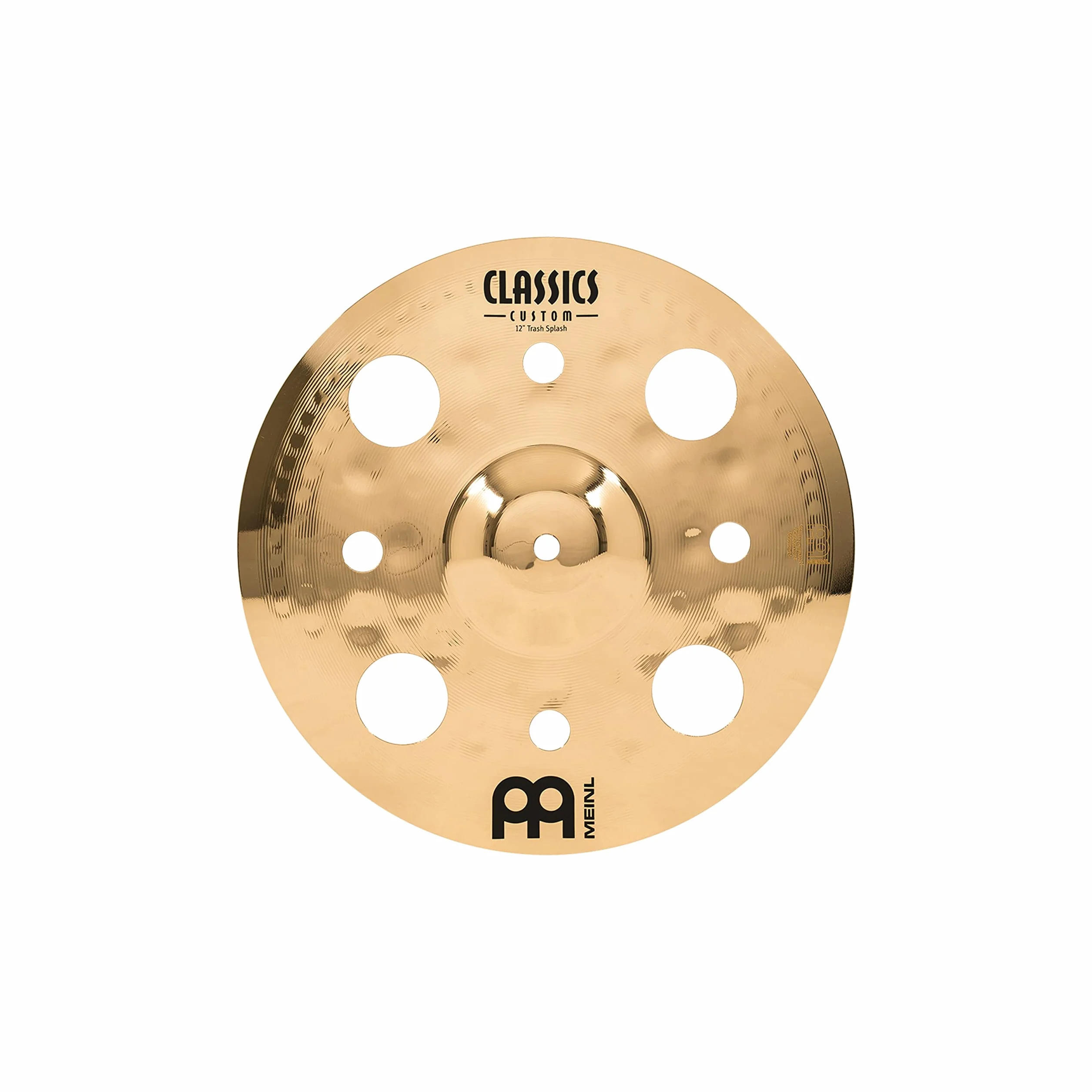 Meinl Classics Custom Brilliant 12" Trash Splash | Becken für Schlagzeug, brillantes Finish, B12 Bronze