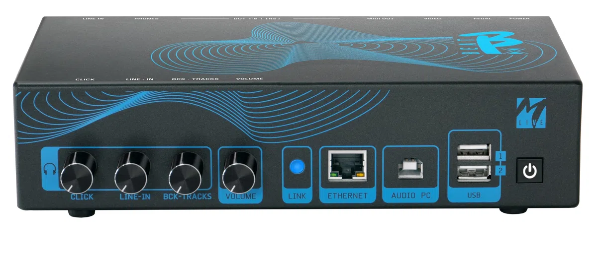 M-LIVE B.Beat X 64 Gb: Remote-Controlled Backing Track Player & Audio Interface for Live Performance with Multitrack Playback, MIDI & Video Sync