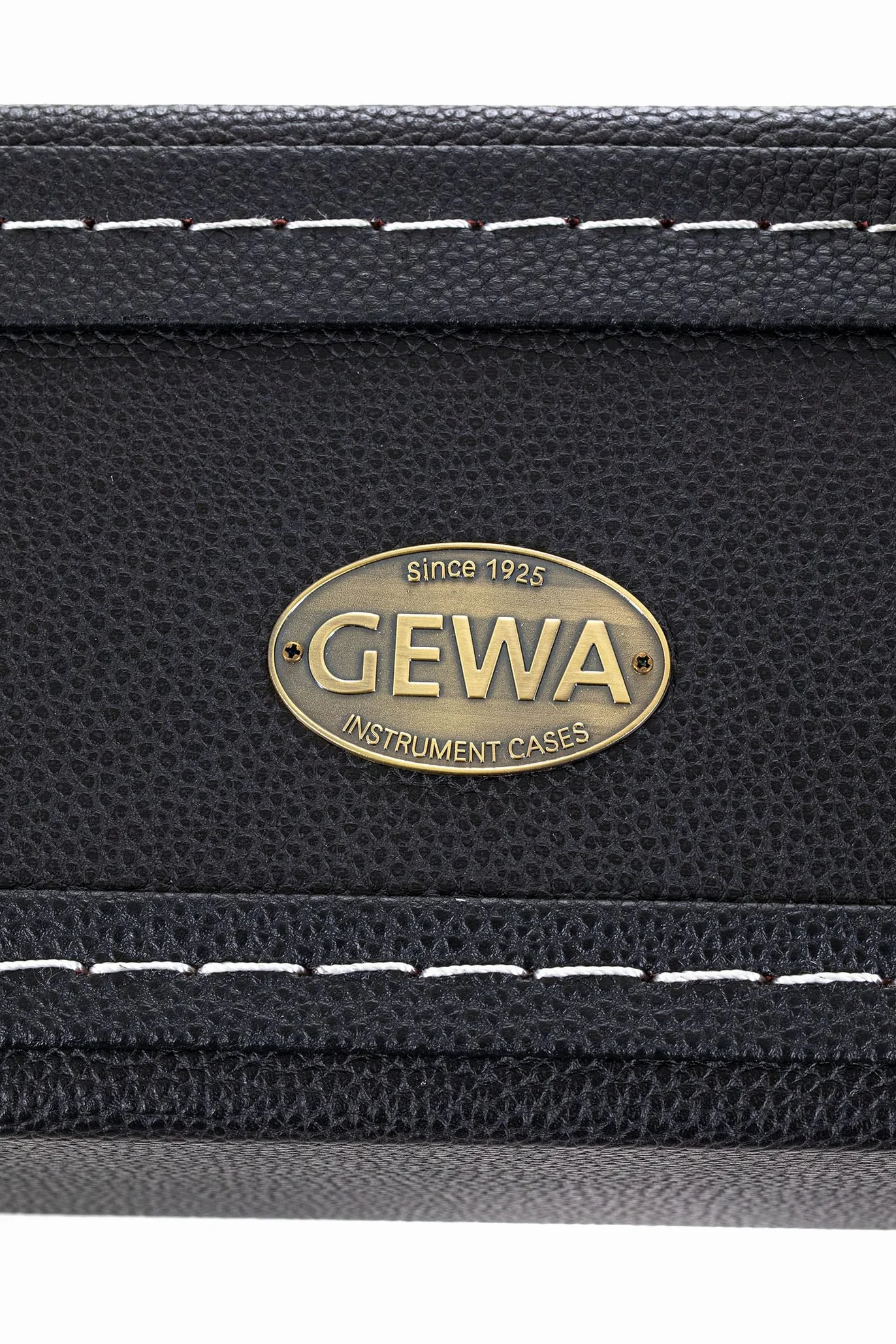 GEWA Gitarrenetui LP Modell Flat Top Economy - Holzkern - flacher Deckel - mattschwarzer Kunstlederbezug - verchromte Schlösser - Zubehörfach - innen schwarzer Samt - Kunststoff-Griff