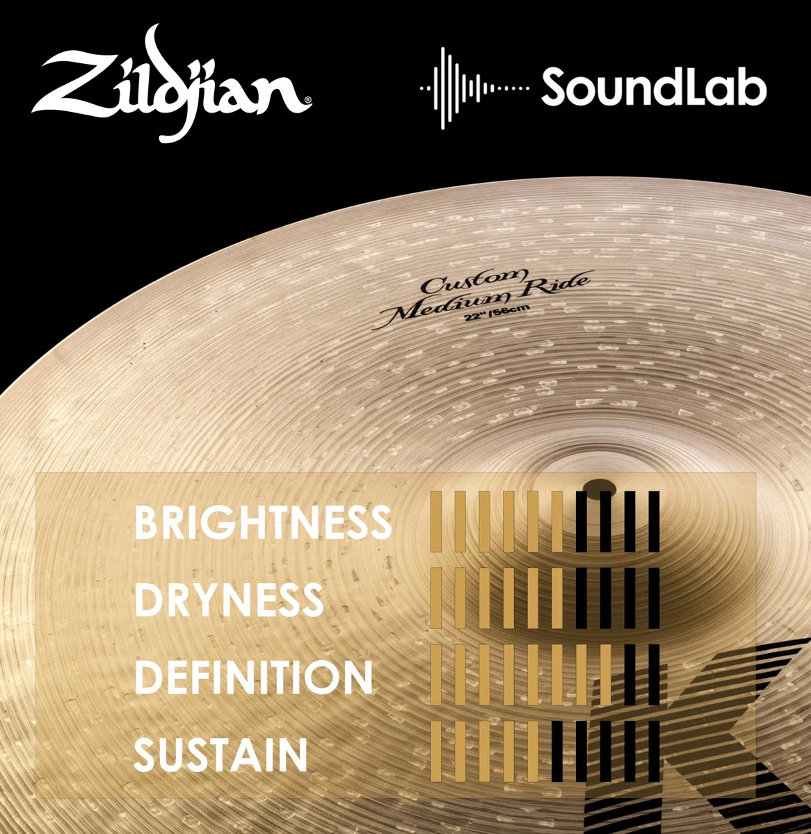 Zildjian K Custom Series - 22" Medium Ride Cymbal
