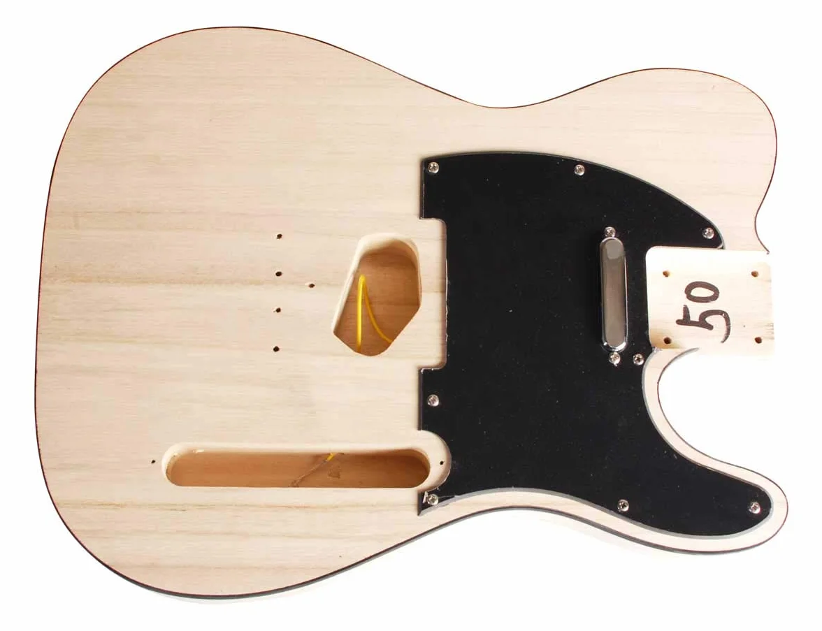 Beaton BT-DIY-TL-12 - Selbstbau Gitarrenkit,"Tele" Edition, alles ist enthalten, um Ihre eigene Gitarre zu bauen