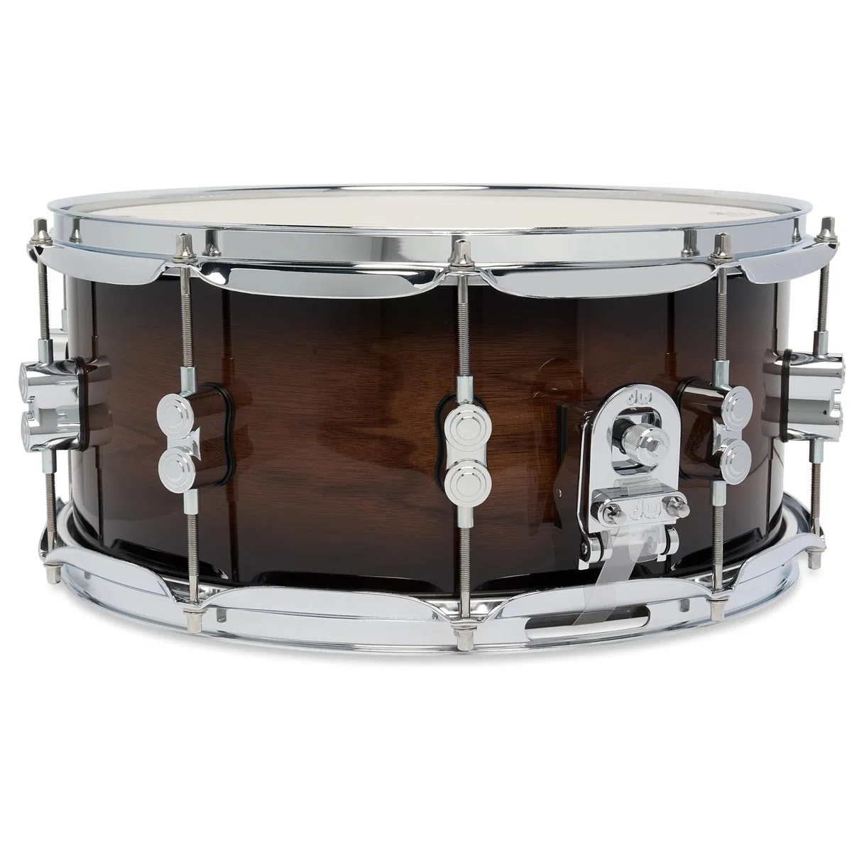 Pacific Drums Concept Maple Snare Drum, 14" x 6,5", Exotic Walnut to Charcoal