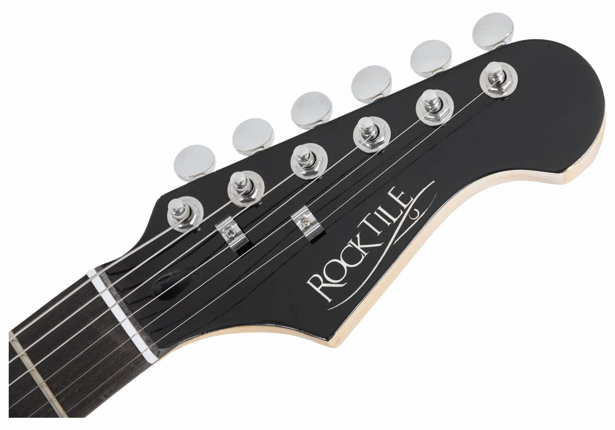 Rocktile Pro ST60-SKULL E-Gitarre Skull Design (1 Humbucker, 2 Single Coils, 22 Bünde, Rosenholz Griffbrett, Lindenholz Korpus, Ahorn Hals)