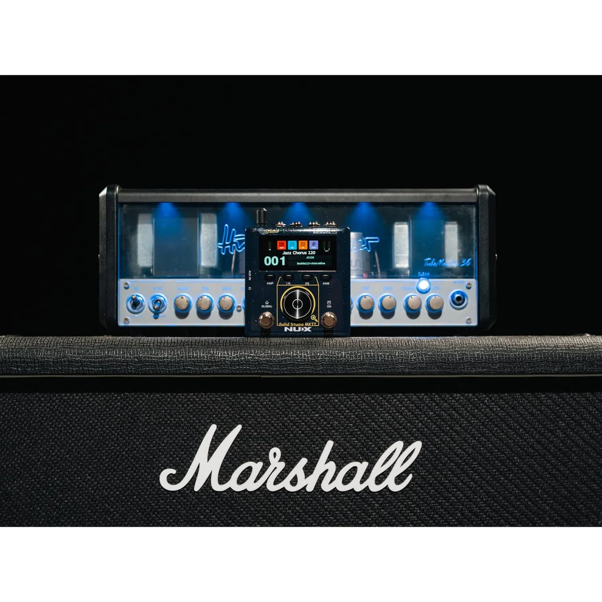 Solid Studio mkII | Multi-Effects Amp & Cab Emulator Pedal - Guitar FX Processor with USB, IR Loader, Delay, Reverb, Distortion & HX-Style Modeling