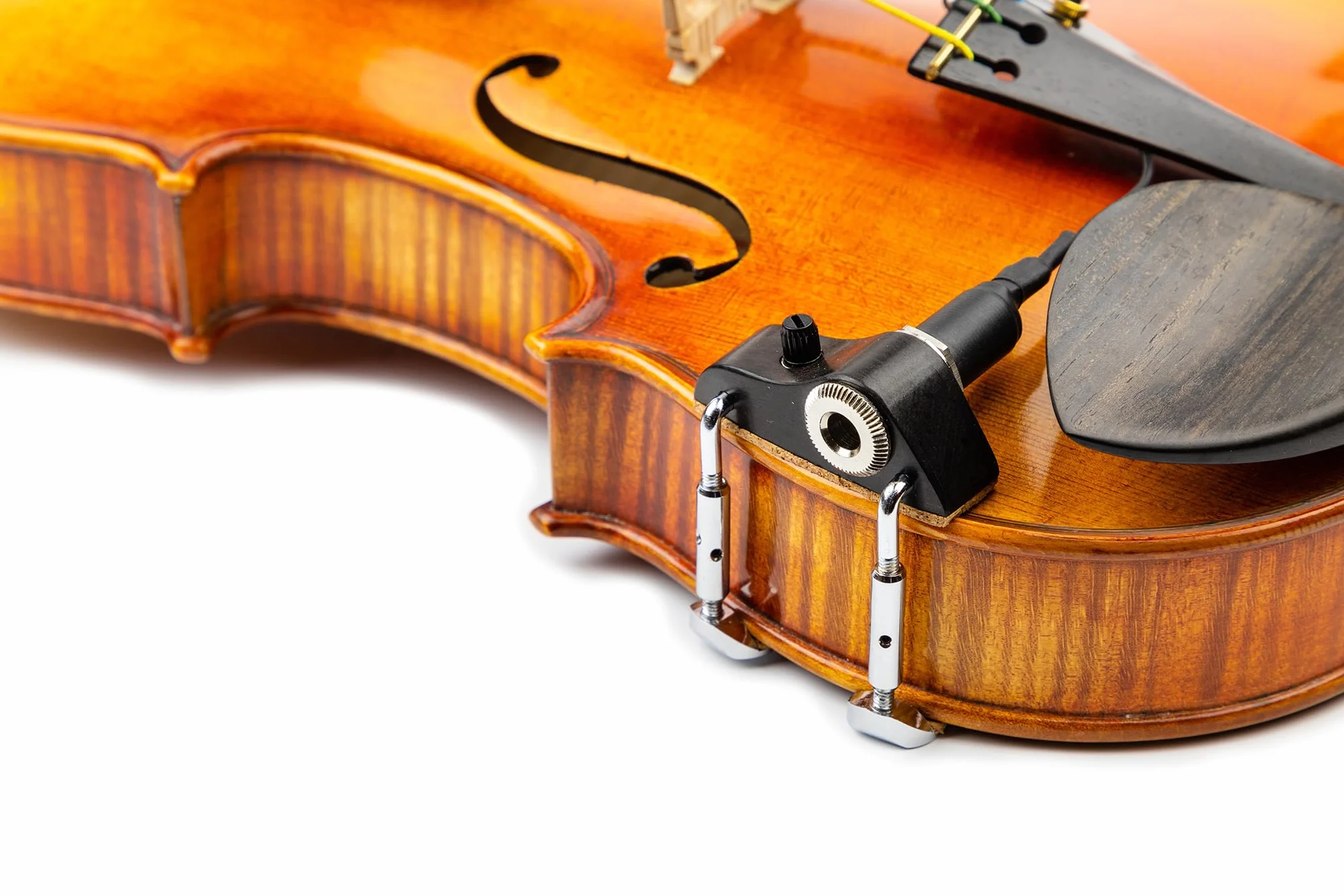 KNA VV-3V Portable Piezo Pickup for Violin and Viola – Lightweight, Easy-Install Sensor with Volume Control, Natural Acoustic Sound, No Instrument Modification, Handcrafted in Europe