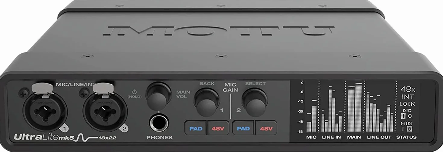 MOTU UltraLite MK5 USB-Audio-Schnittstelle, 18 Eingänge, 22 Ausgänge