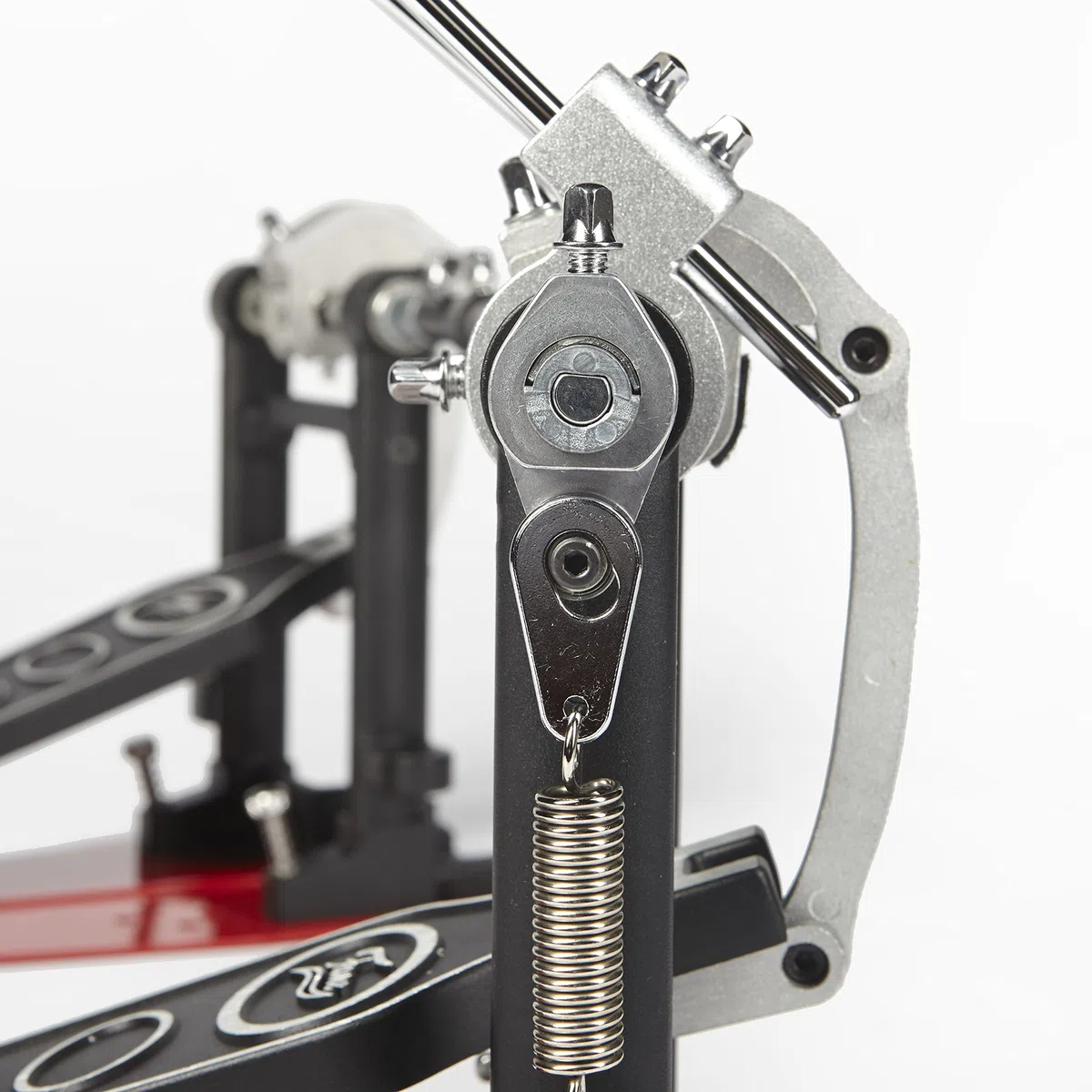 Fame DFP9001D Direct Drive Doppelpedal, Robuste Doppelfußmaschine, Einstellbare Federspannung, Doppelsäulen-Konstruktion, Splitboard Trittplatten, Bodenplatten, Ideal für Proberaum, Bühne, Studio