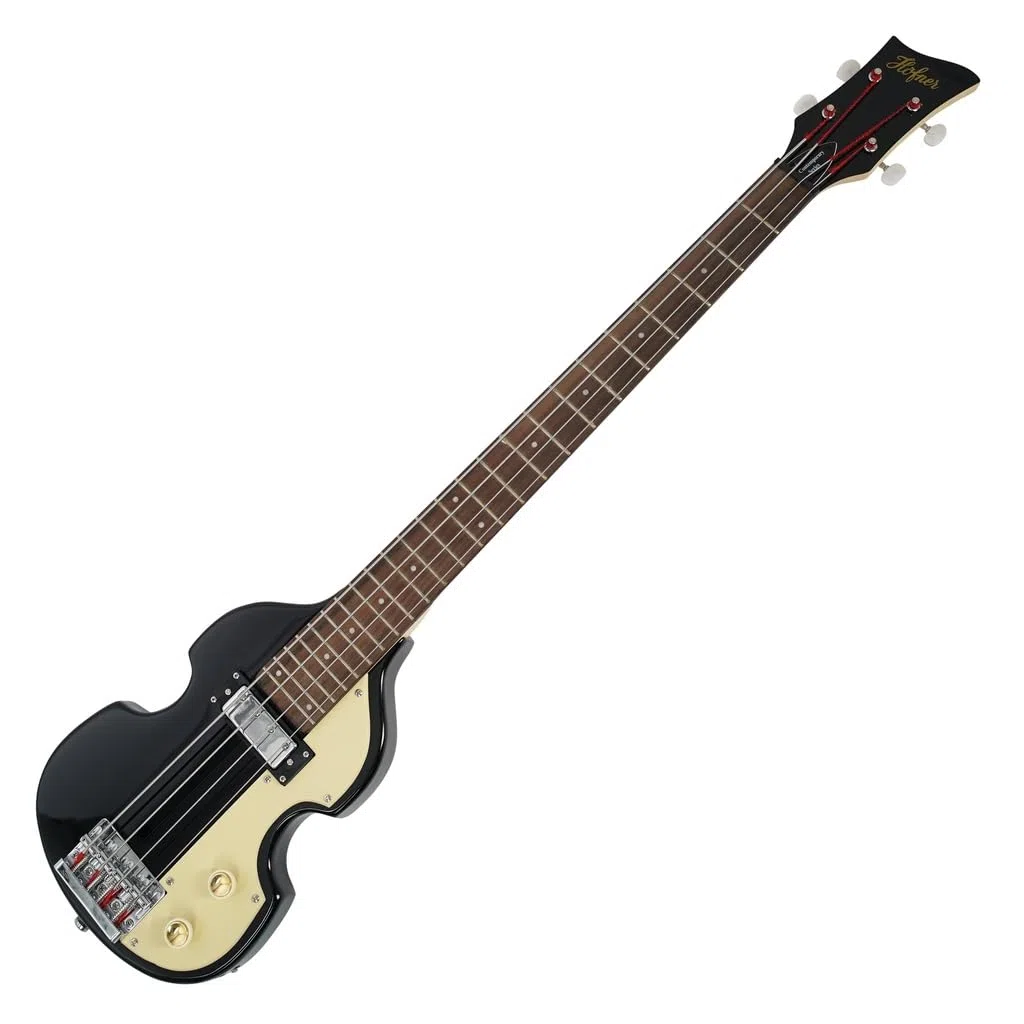 Hofner 4-saitige Akustik-Bassgitarre rechts HCT-SHVB-BK-O