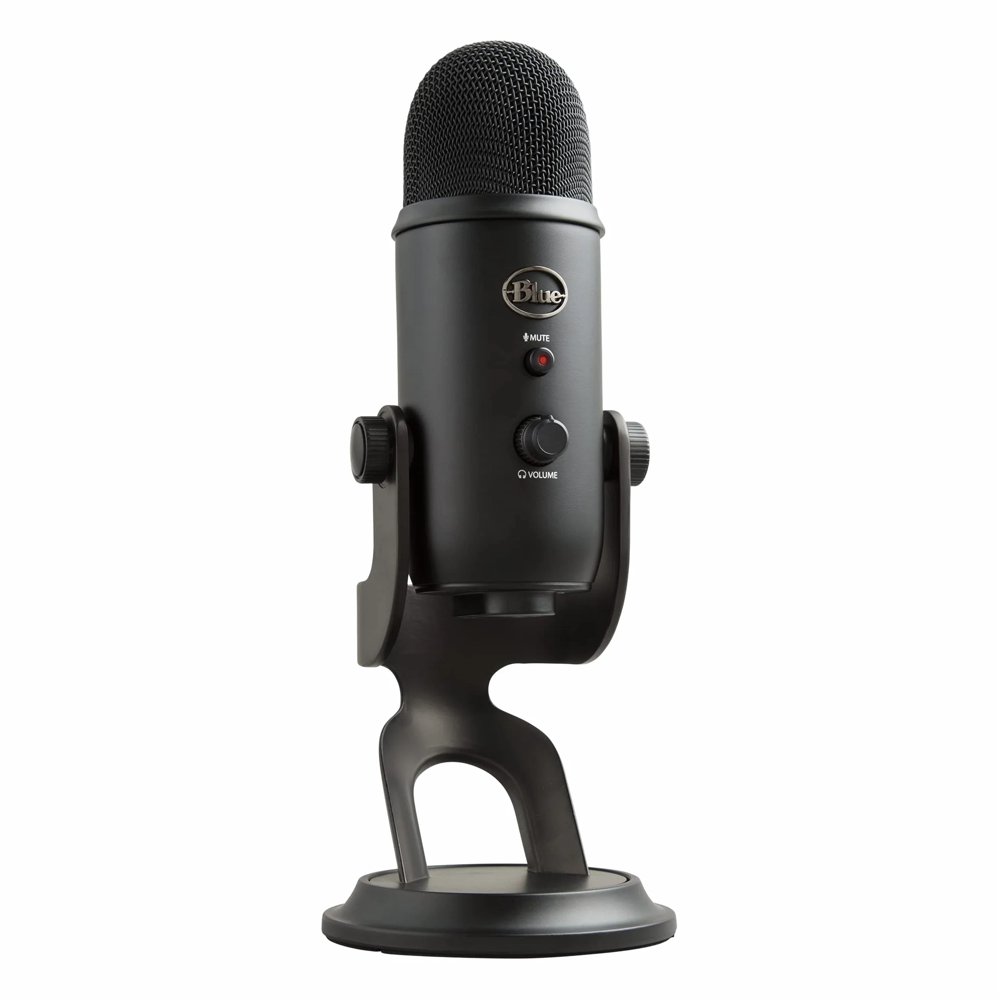 Blue Microphones Yeti Professionelles USB-Mikrofon für Aufnahmen, Streaming, Podcasting, Broadcasting, Gaming, Voiceover und mehr, Plug 'n Play auf PC und Mac - Schwarz