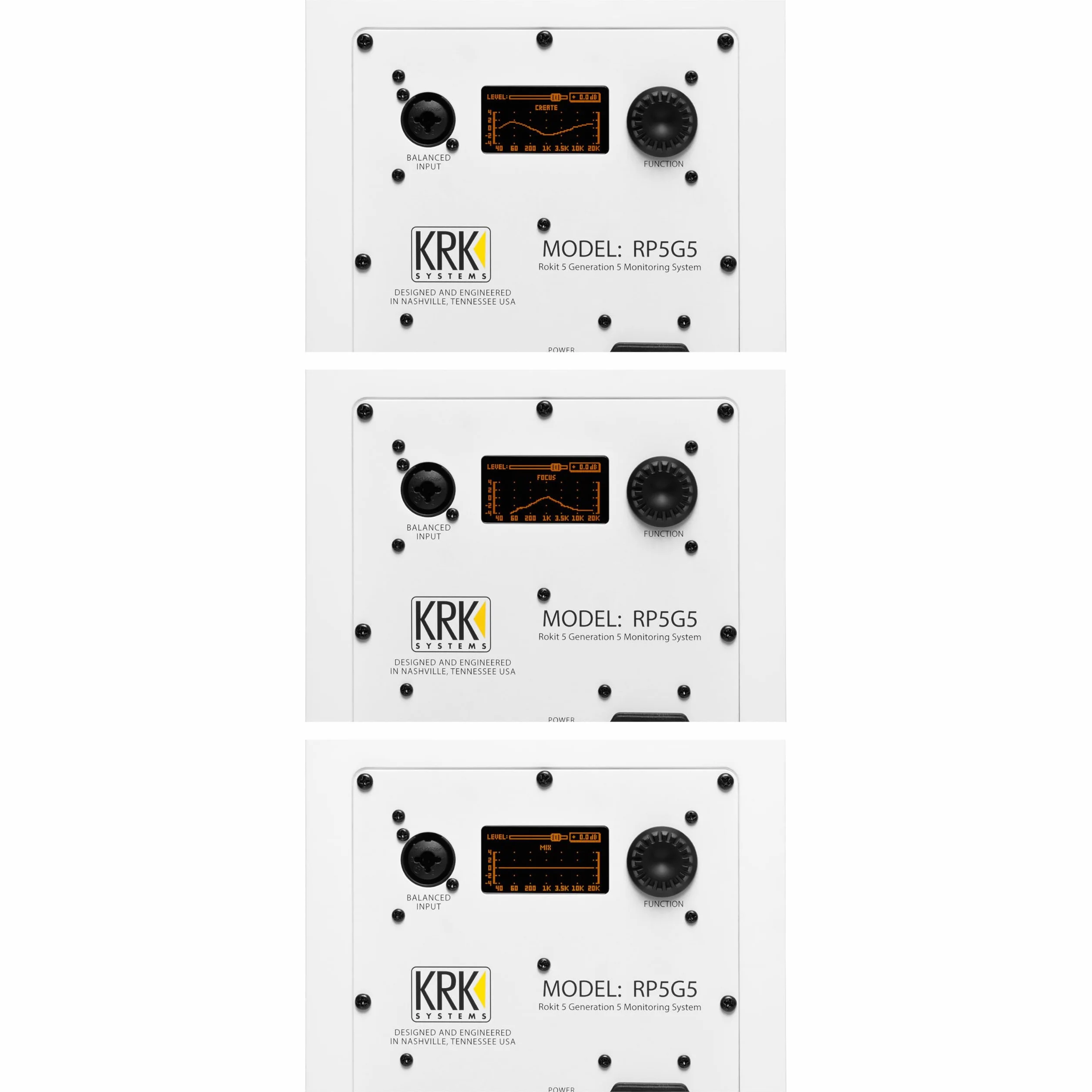 KRK Monitoring-Lautsprecher RP5 G5 White Limited (Stück)