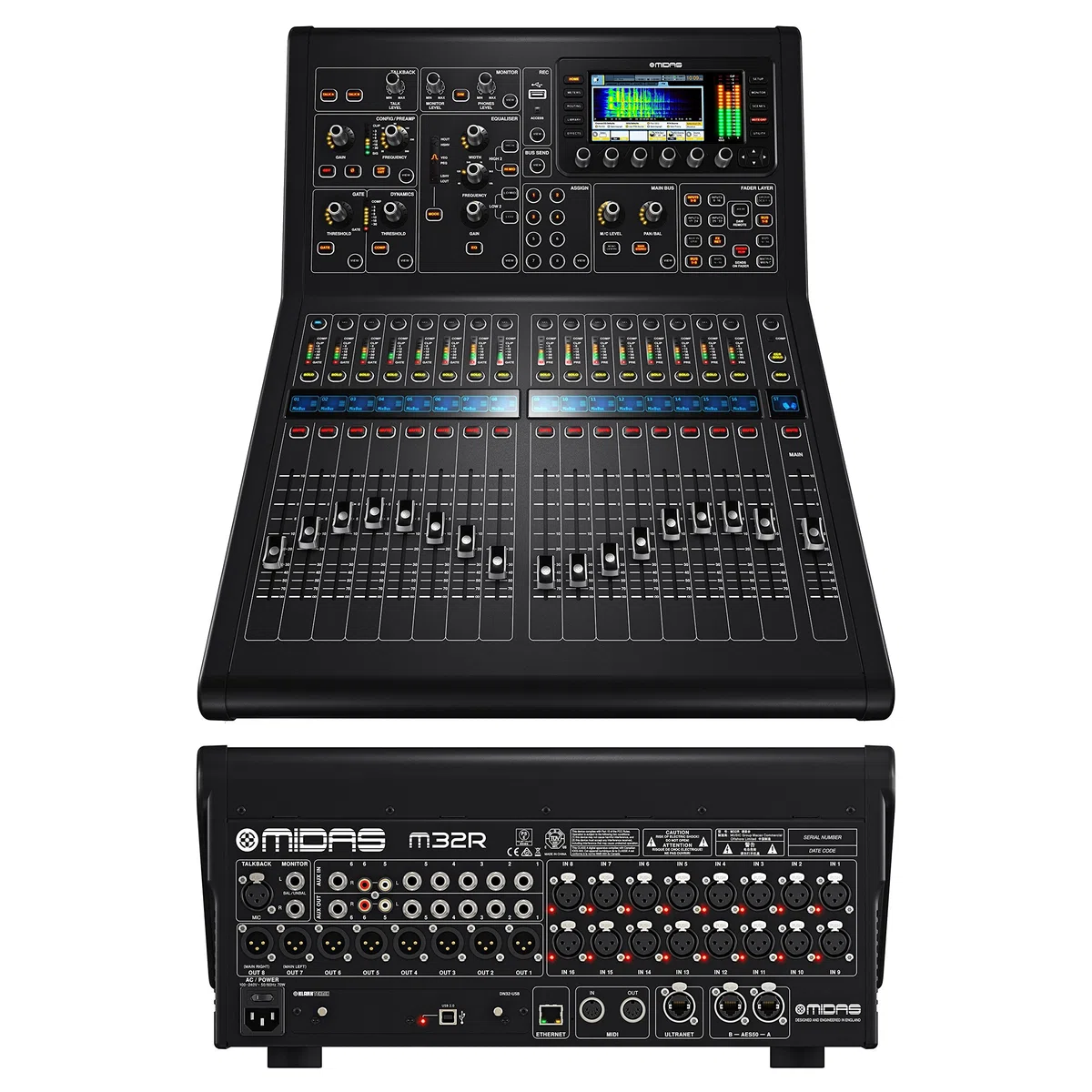 Midas M32r Digitalmischpult With 40 Input, 16 Microphone Preamplifier