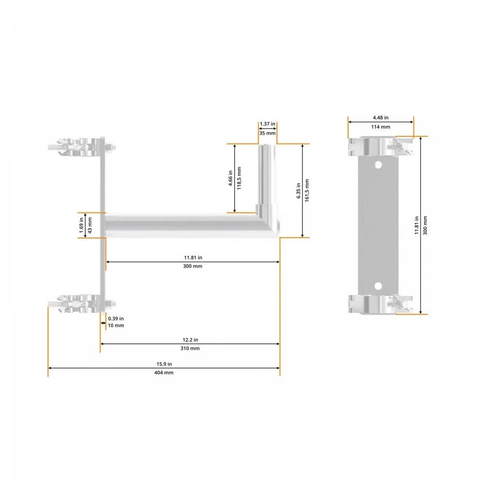 Global Truss 35 mm Lautsprecherhalterung für F31-45 Traversen