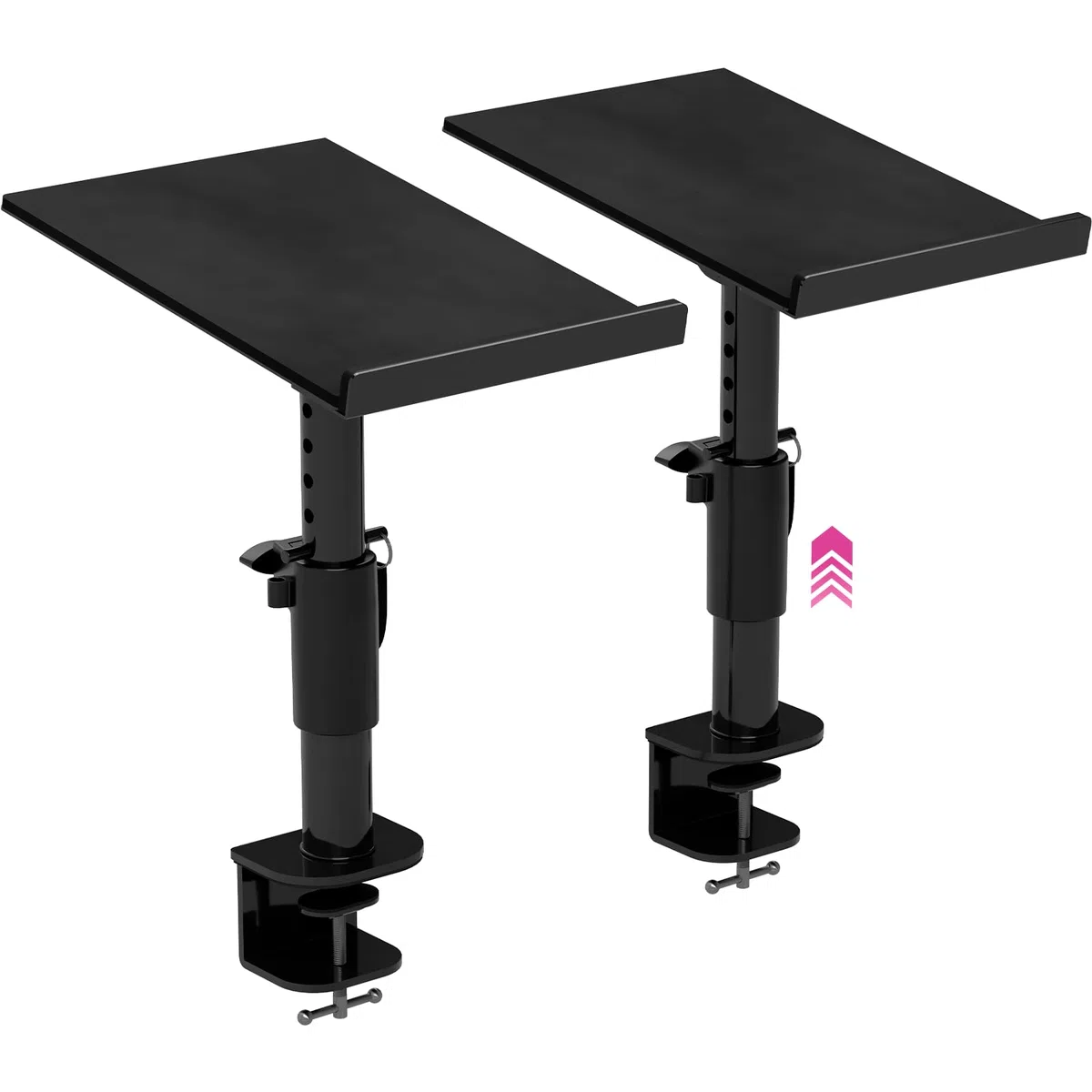 Liquid Stands Studio-Monitorständer – Musikstudio-Desktop-Lautsprecherständer – 2 Stück, 30,5 x 22,9 cm, verstellbare Kurze oder hohe Monitor-Lautsprecherständer für Musikstudio, Schreibtisch,