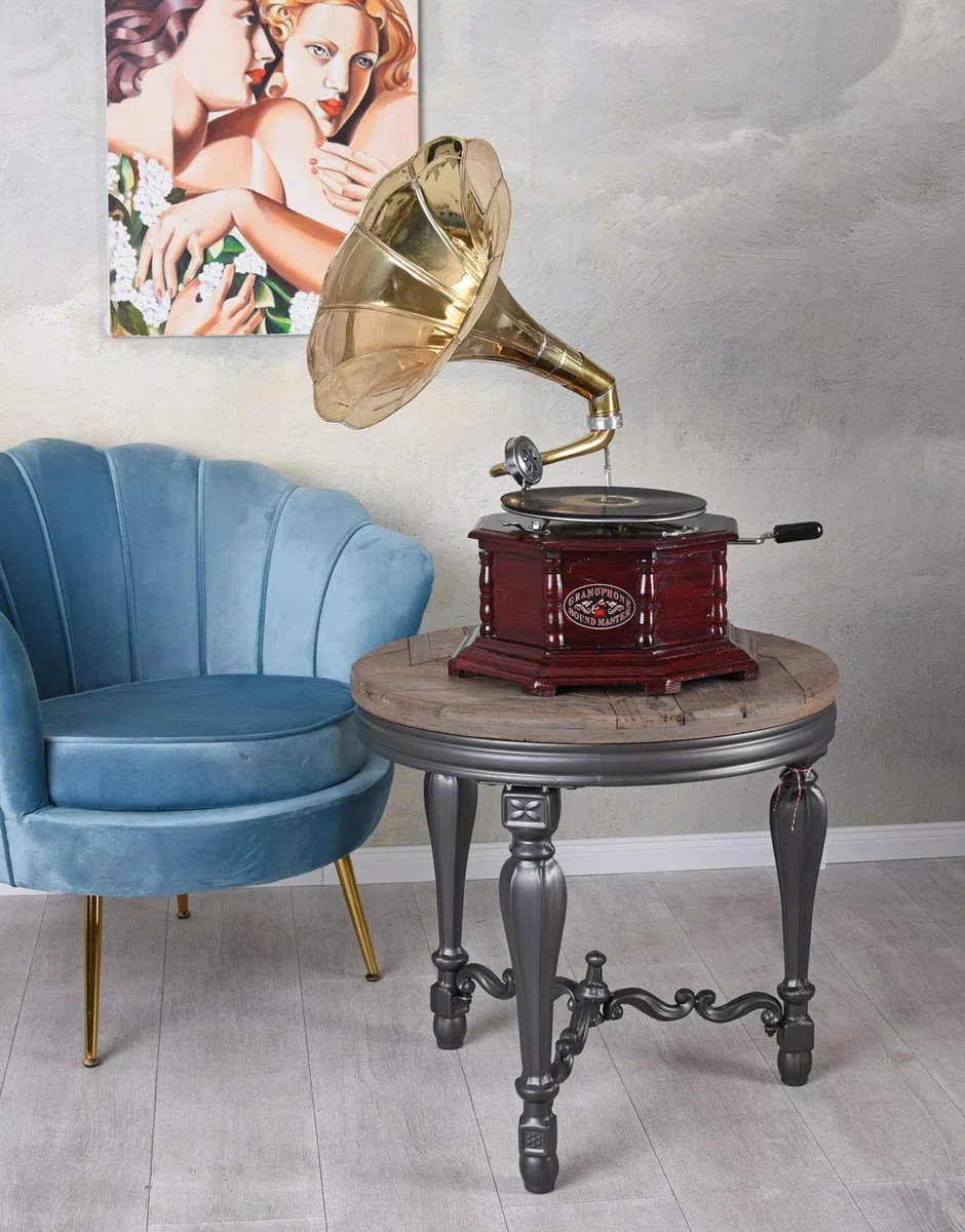 Trichtergrammophon his Masters Voice Tischgrammophon Dekoration Grammofon Antik Grammophone lup006 Palazzo Exklusiv