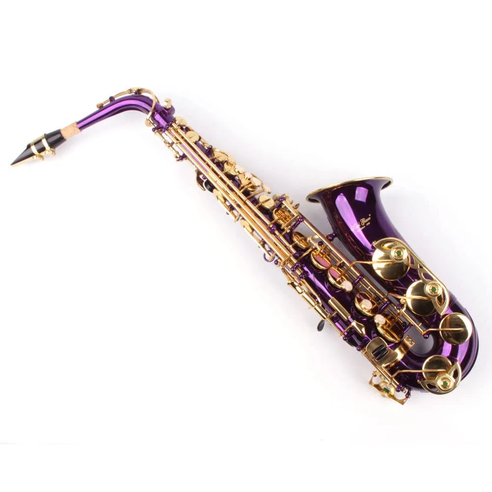 Alt Saxophon, violett/gold, mit Koffer