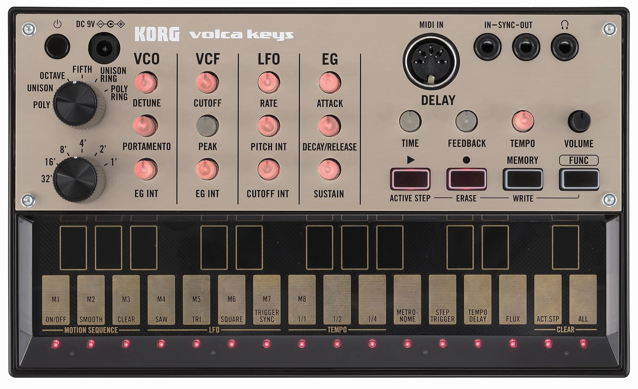 Korg VOLCA-KEYS Analog-Synthesizer Schwarz