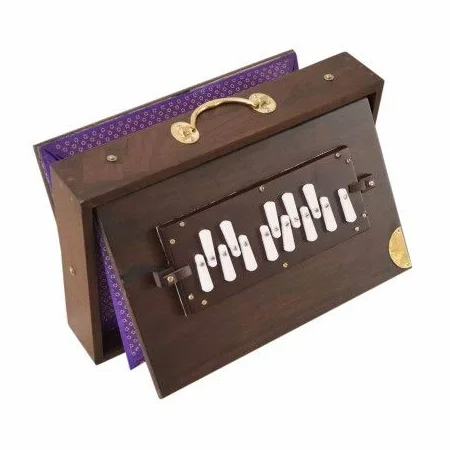 FASHERATI Shruti Box, 13 Noten: C C# D D# E F F# G G# A A# B C, Teakholz, Konzertqualität, braun, inklusive Etui