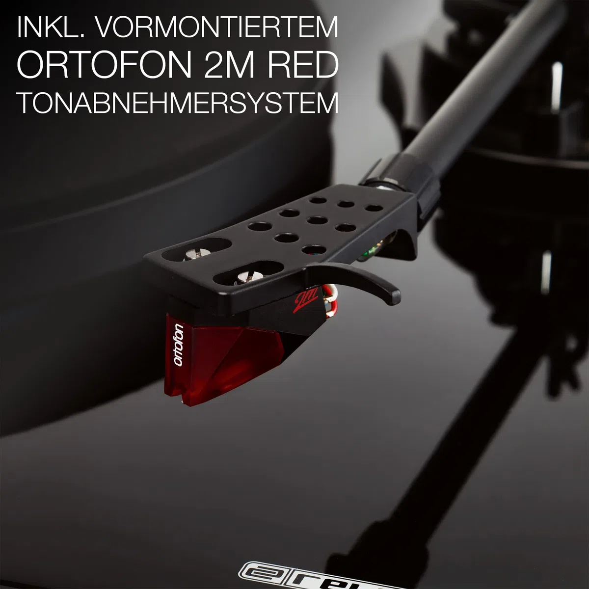 Reloop Turn 3 MK2 | Riemengetriebener HiFi-Plattenspieler mit USB-Aufnahmefunktion, Ortofon 2M Red Tonabnehmersystem, Integrierte Motorkontrolle (33/45/78 RPM), Anti-Skating, Schwarz