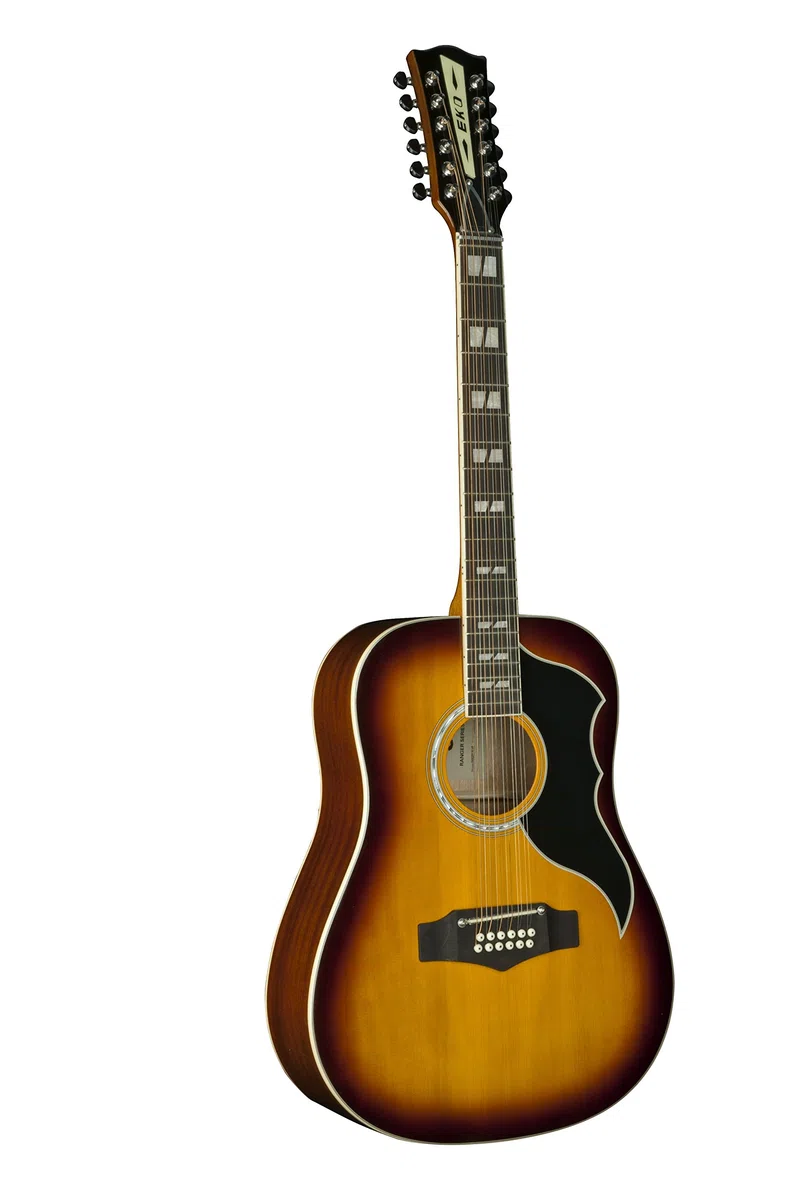 EKO GUITARS – Ranger XII VR EQ, Decke aus Fichte, Zargen, Boden und Hals aus Mahagoni, Griffbrett aus südamerikanischem Roupanà, Farbe Honey Burst