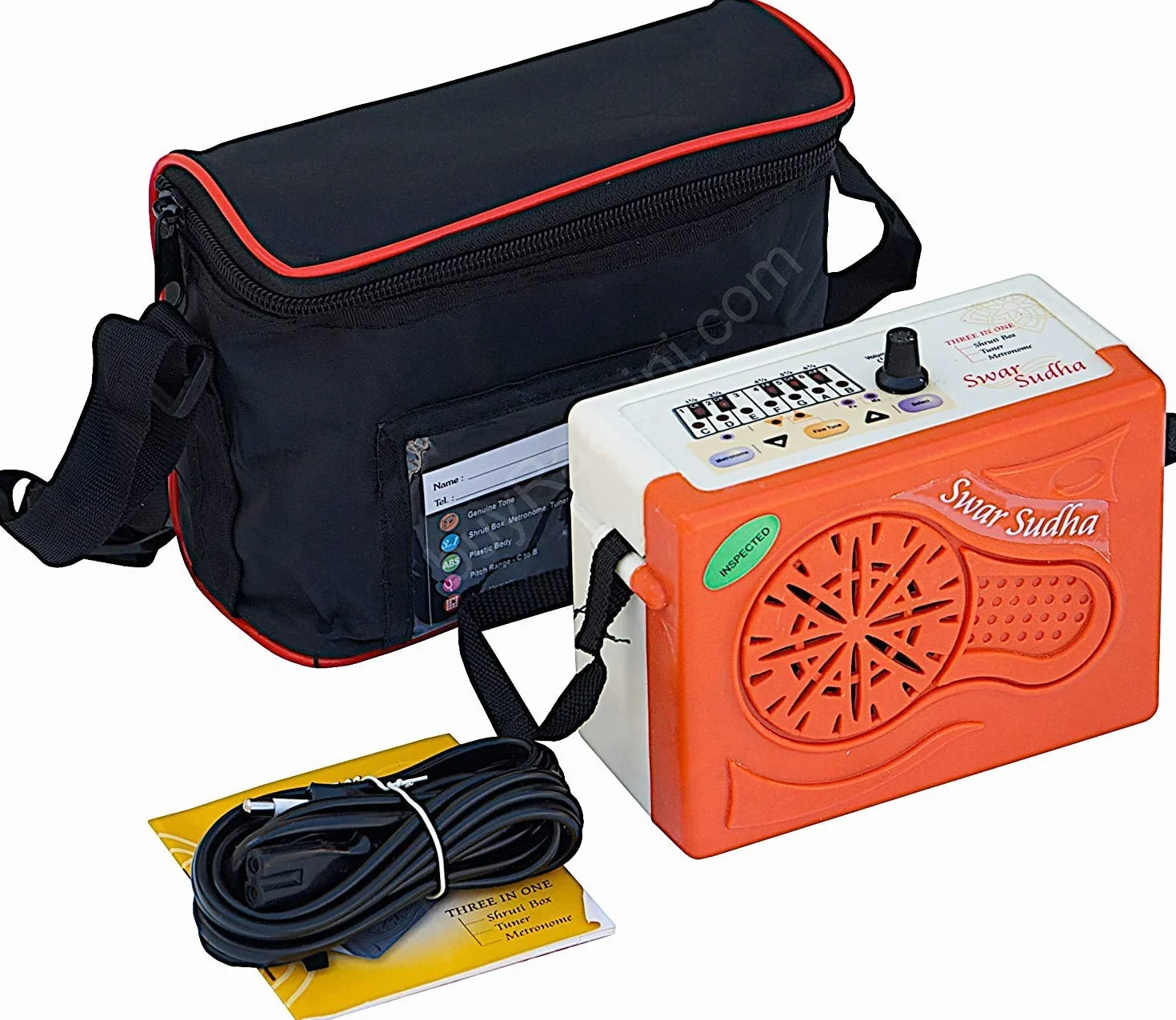 Großer Korb 1119 – Swar Sudha Elektronische Harmonium Shruti Box (Orange)
