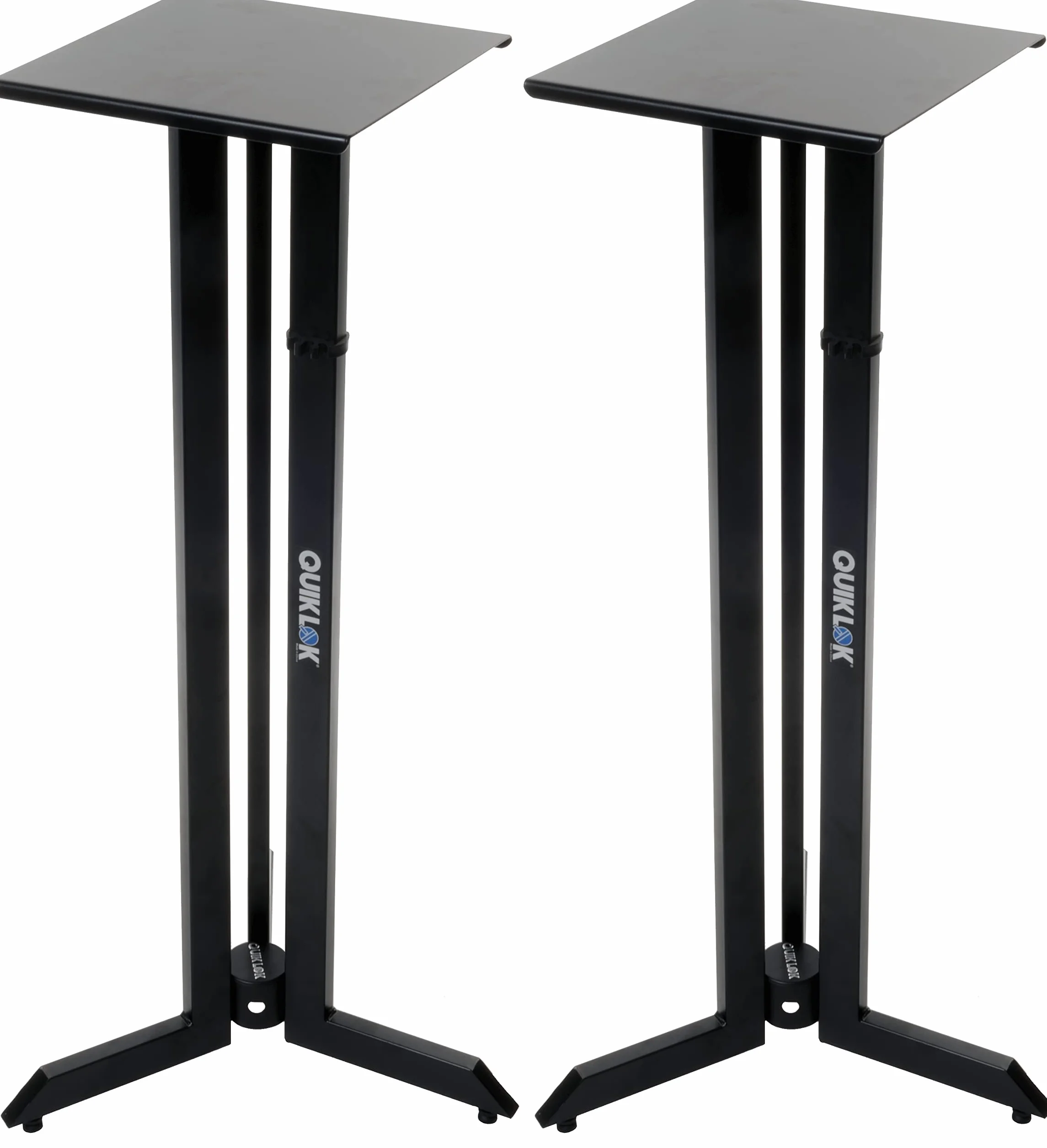 QUIK LOK - BS/542 PAAR MONITORSTÄNDER, Paar Monitorständer für Studio, Höhe 106 cm, Farbe Schwarz