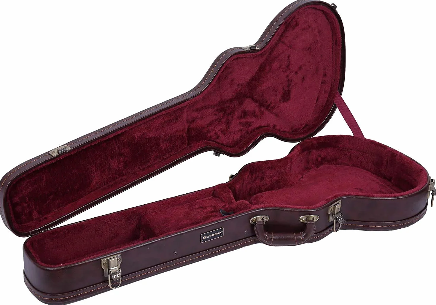 Crossrock CRW620LBR Holzkoffer für Les Paul E-Gitarren, Braun (CRW620LBR)