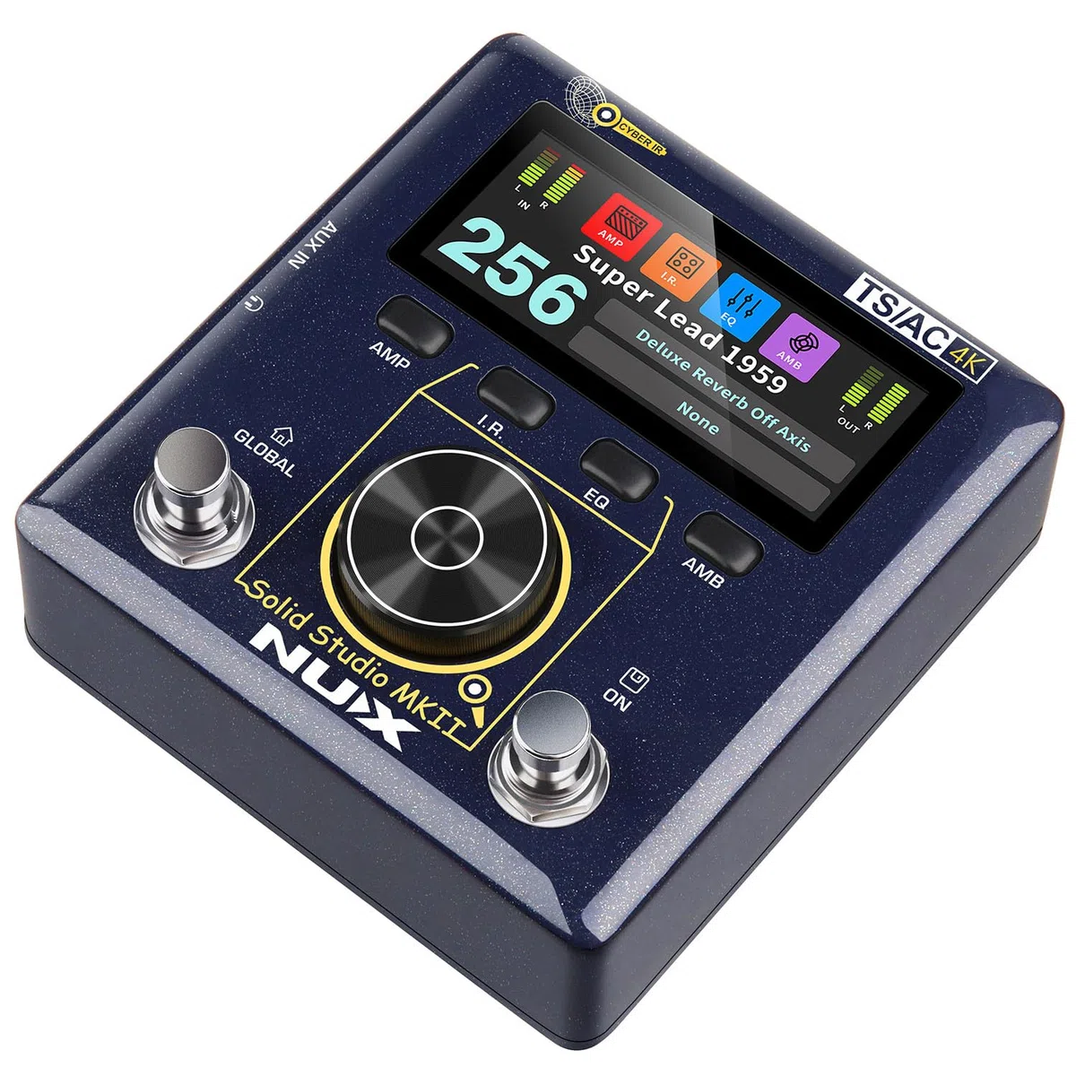 Solid Studio mkII | Multi-Effects Amp & Cab Emulator Pedal - Guitar FX Processor with USB, IR Loader, Delay, Reverb, Distortion & HX-Style Modeling