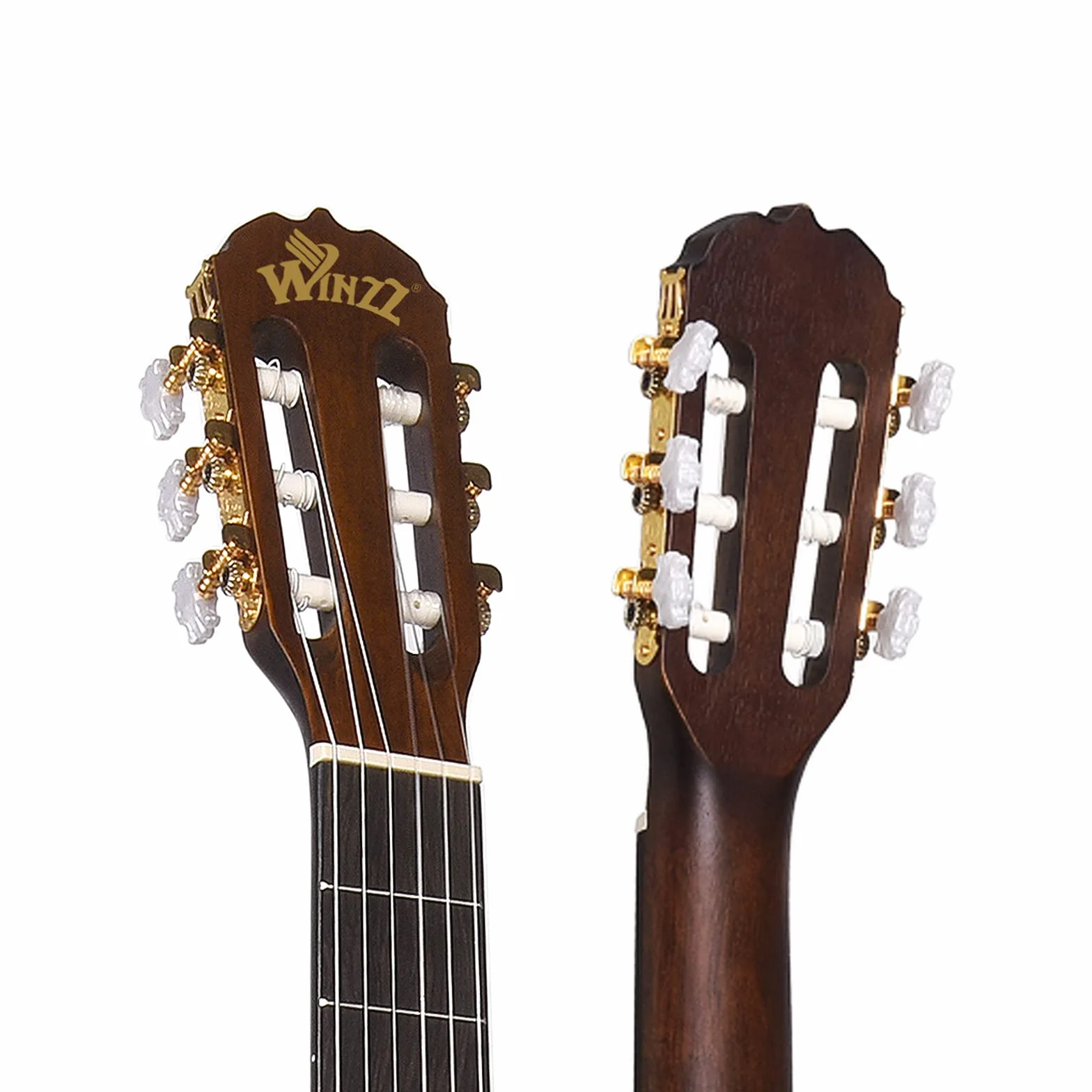 Winzz Konzertgitarre 4/4 Erwachsene, Klassische Gitarre für Anfänger 39 Zoll… Braun