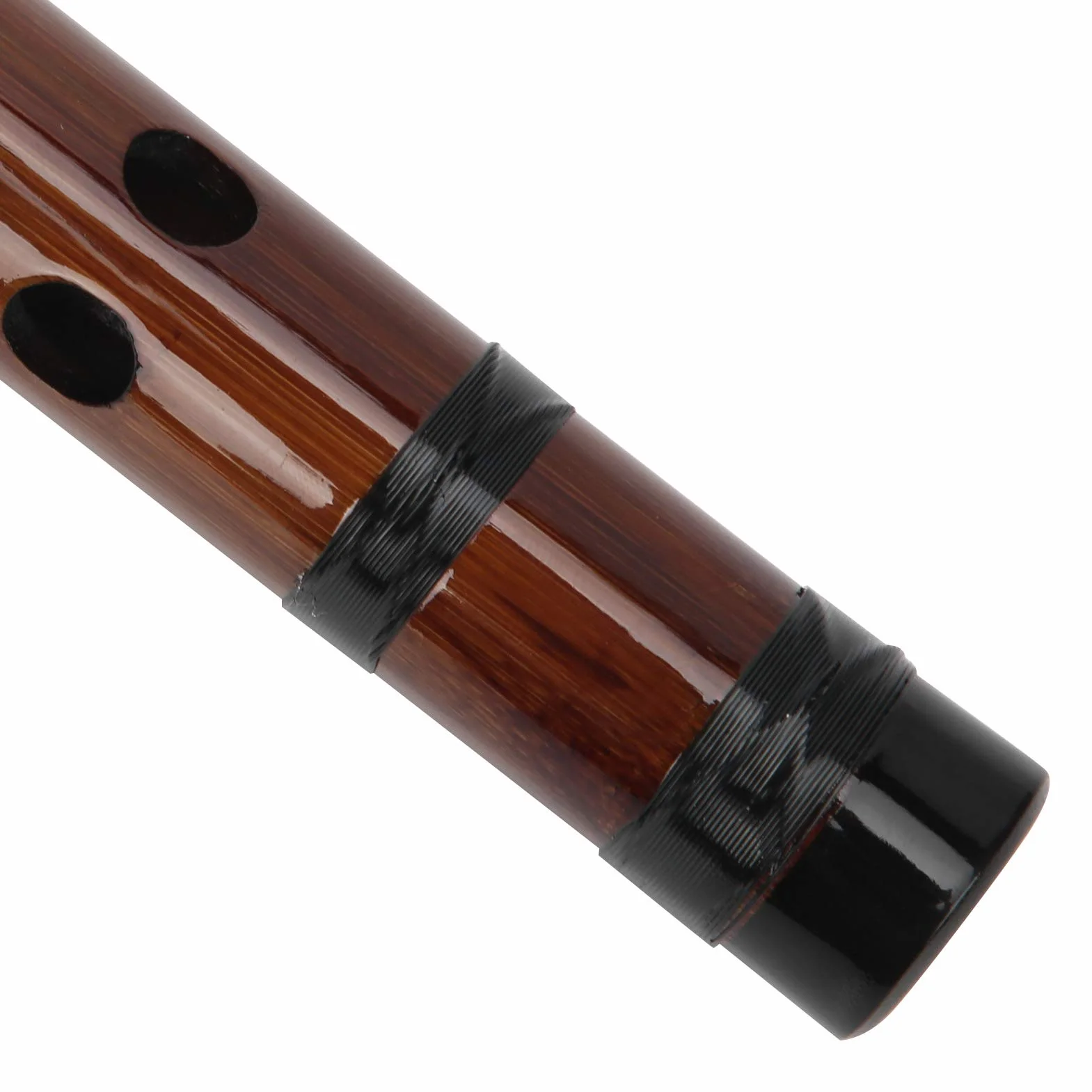 Walfront Bambusflöte D-Key Dizi Bitter Bambusflöte für Anfänger mit Schriftzug Körper 8 Jahre Trockenmaterial Dizi Kit Chinesisches Musikinstrument