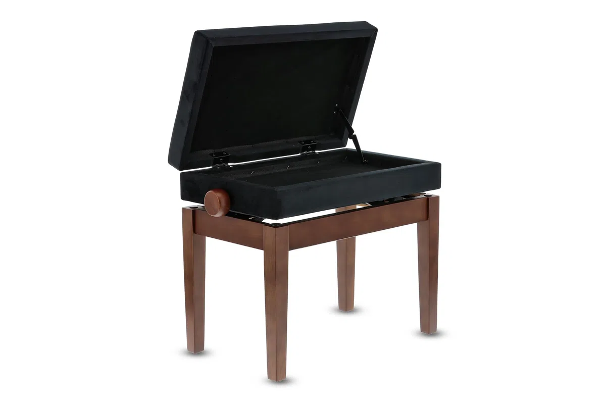 GEWA Pianobank Deluxe Compartment, nussbaum matt, mit Notenfach