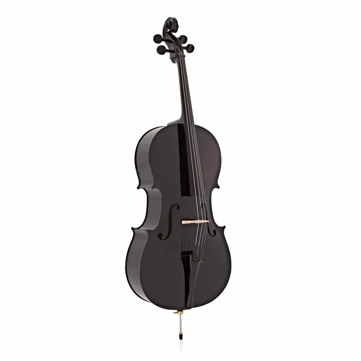 Gear4music Cello Outfit 4/4 Full Size mit Bogen & Etui, schwarz