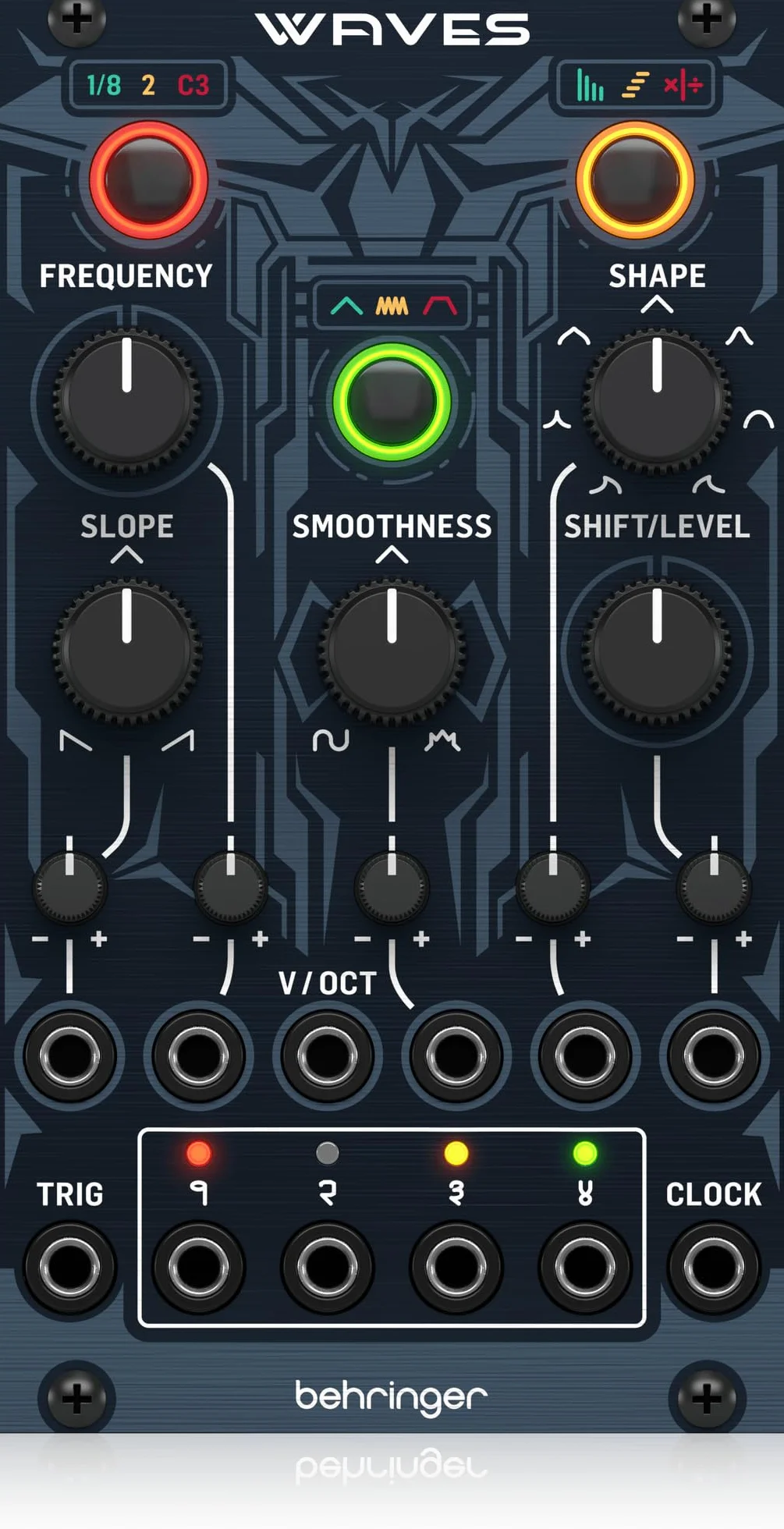 Behringer WAVES Tidal Modulator & Funktionsgenerator für Eurorack Vielseitiges LFO-Modul für Dynamische Modulare Synthesizer-Modulationen