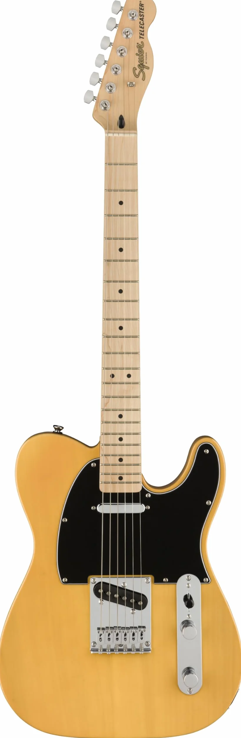 Squier by Fender Affinity Series Telecaster, E-Gitarre, Ahorngriffbrett, Butterscotch Blonde, Inklusive kostenloser virtueller Kurse auf Fender Play