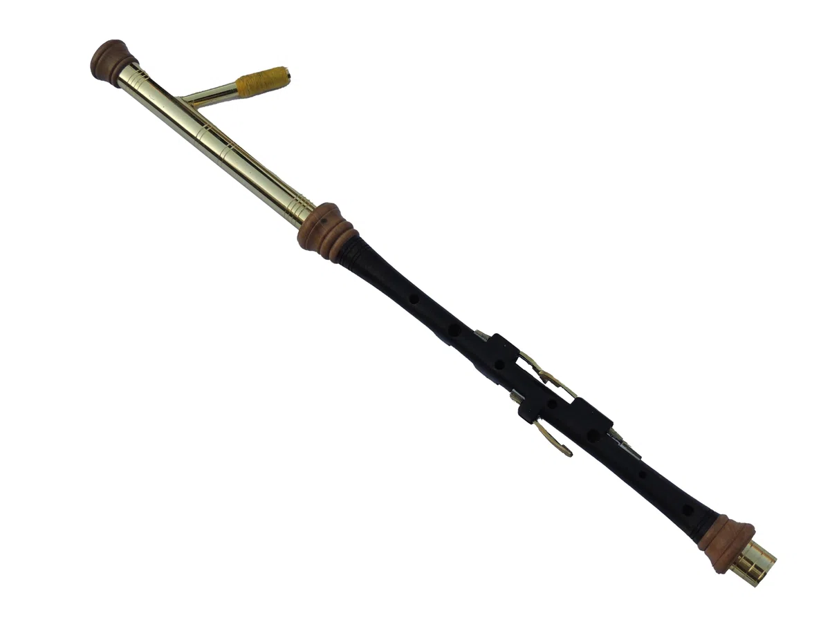 Irish Uilleann Pfeifen Halbes Set mit 4 Schlüsselchanter in D, vergoldete Schlüssel und Halterungen, Schüler-Dudelsack für Anfänger, Starter-Set Irland-Dudelsack mit komplettem Zubehör