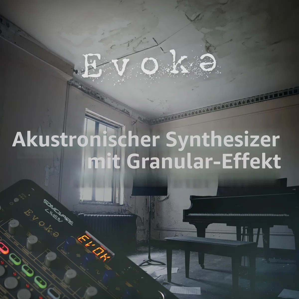 Sonicware LIVEN Evoke Acoustronic Ambient Synthesizer 34 Instrumente Granular Grain FX Flux Oscillator 10 Reverbs 6 Effekte 4-Spur-Sequencer Chord Arpeggiator