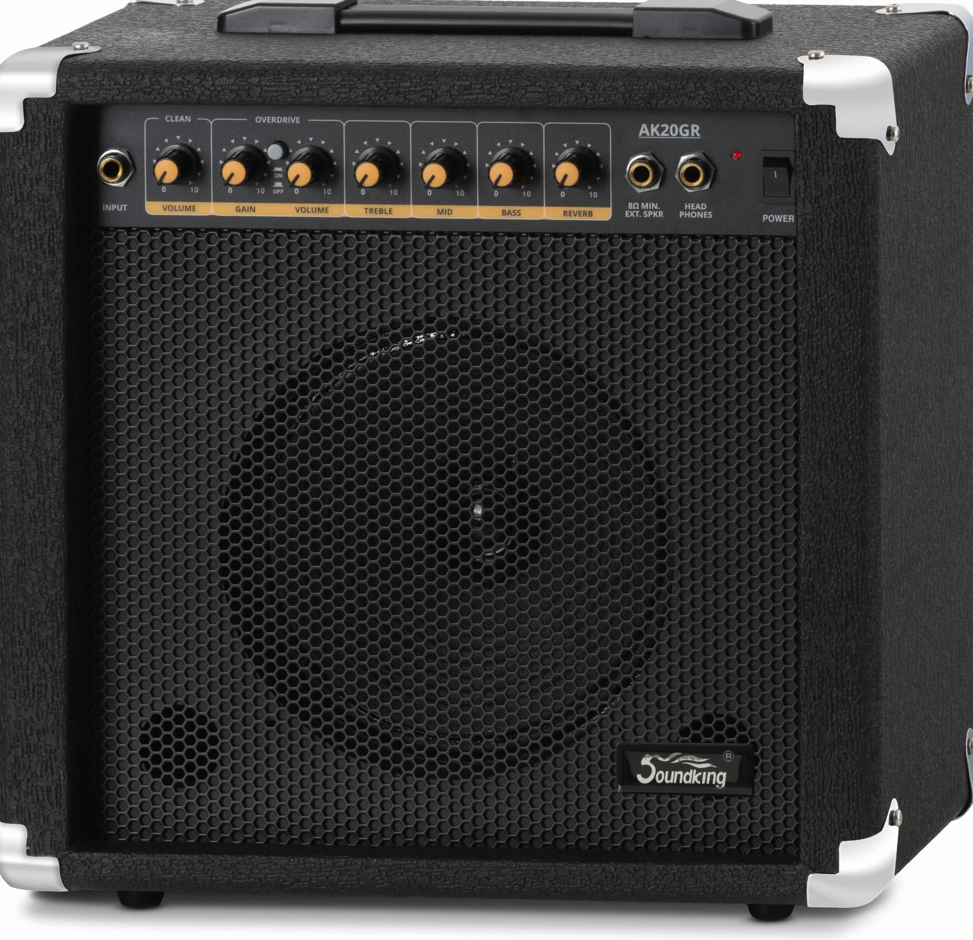 Rocktile Warhead E-Gitarre Set AK20GR - Korpus aus Linde, Griffbrett aus selektiertem Hartholz - Set inkl. 60W Combo-Verstärker & Instrumentenkabel 3m – Ideal für Rock, Metal & mehr – Schwarz