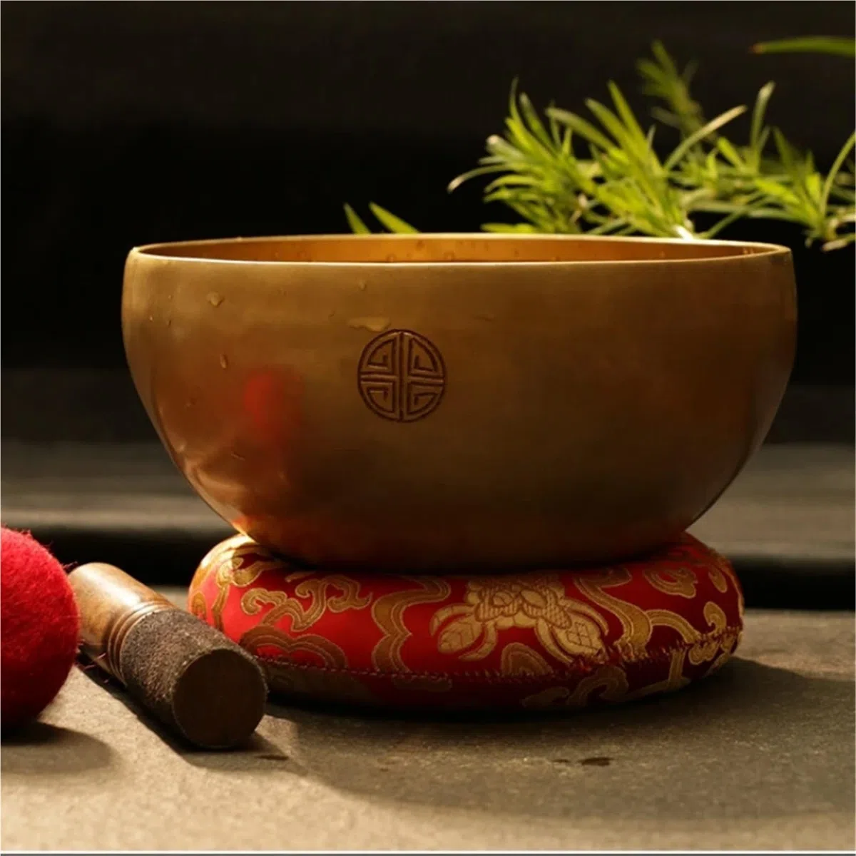 Klangschale Klangschale Made in for Yoga-Therapie Meditation Cuenco Original Sound Healing Instrument Home Einrichtungsartikel(10cm)