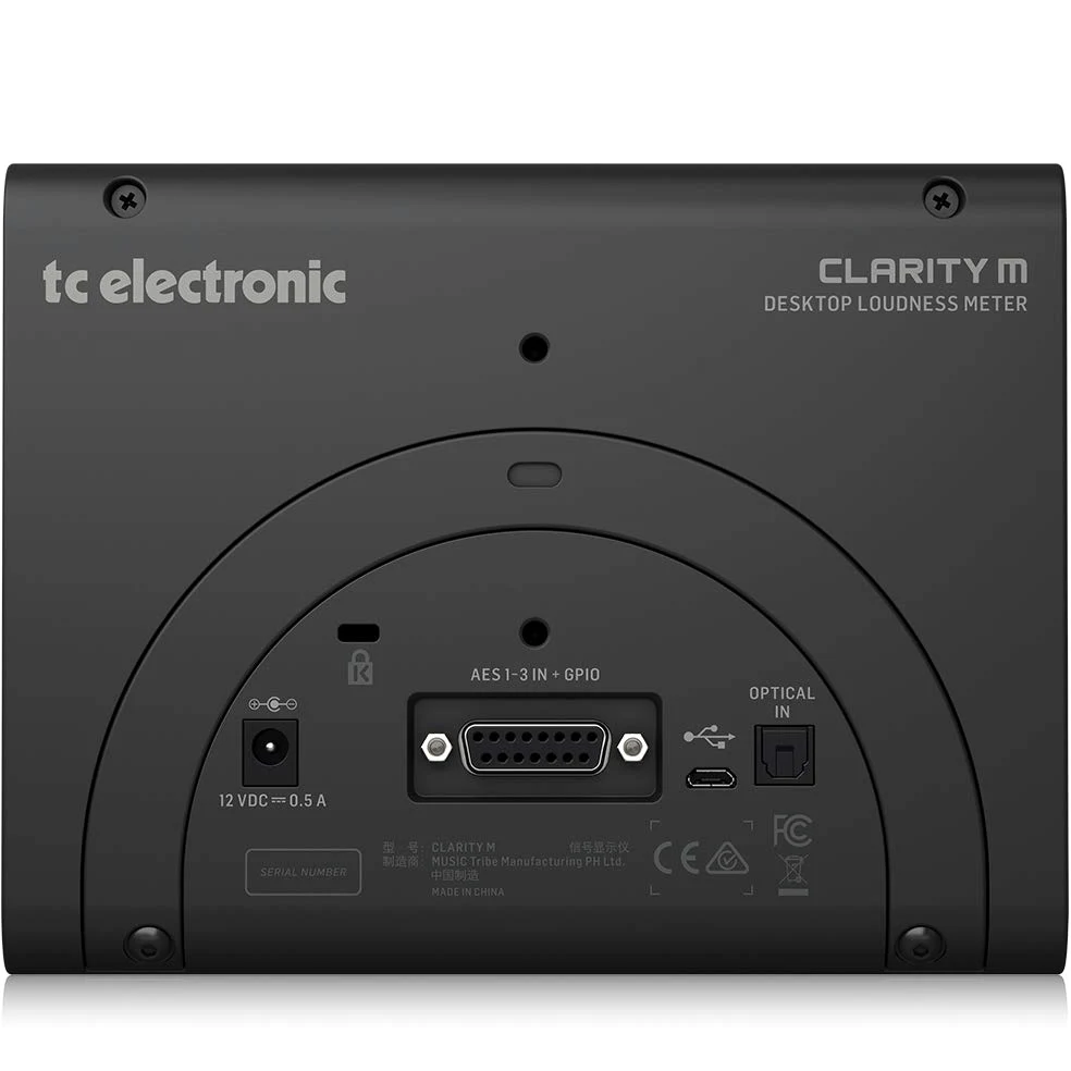 TC Electronic CLARITY M V2 Stereo- und 5.1-Audio-Lautstärkemesser mit hochauflösendem 7-Zoll-Display und USB-Anschluss für Plug-In-Messung