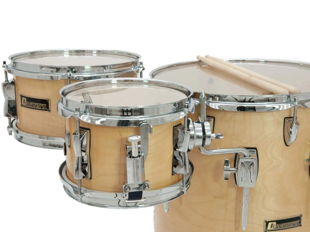 Dimavery CDS Cocktail Schlagzeug, maple | 5-teiliges Cocktail-Schlagzeug-Set, ideal für kleine Bühnen