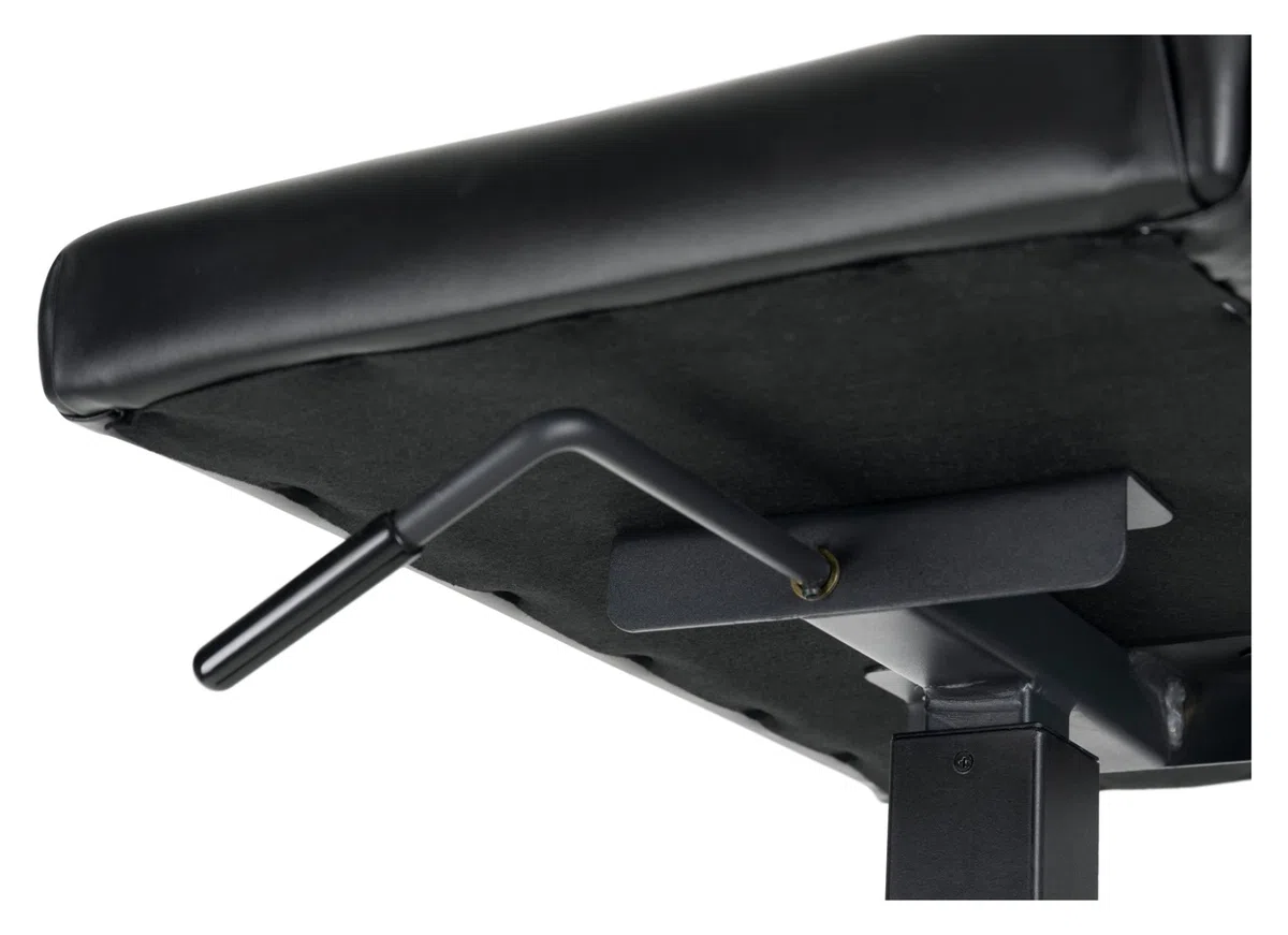 Classic Cantabile Pianobank “Easy” - Hydraulische Pianobank - Sitzhöhe mittels Öldruckfeder von 43 bis 59 cm verstellbar - Sitzbezug aus Kunstleder - Sitzfläche: 52 x 33 cm - Schwarz
