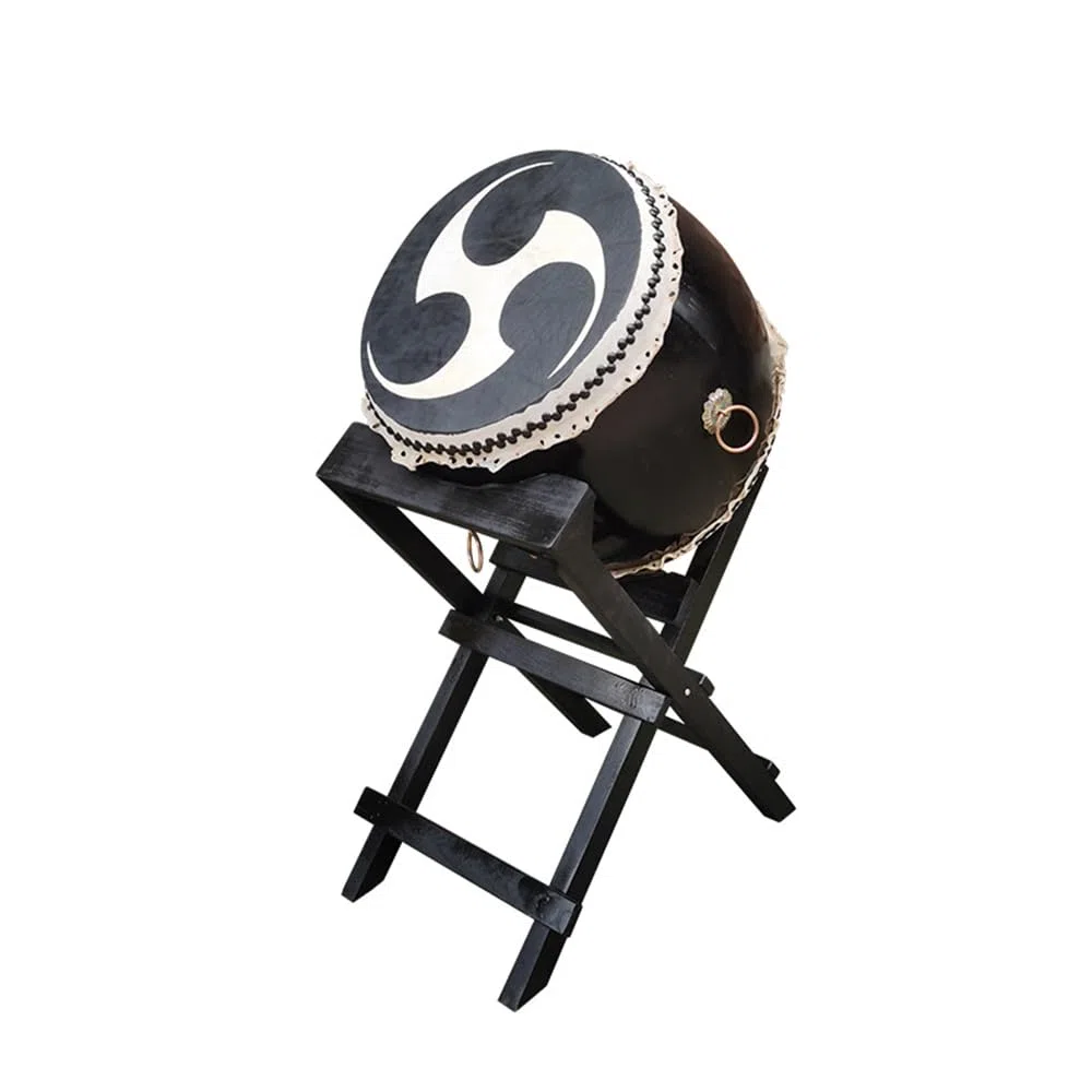 Japanische Taiko -Drum -Set Mit Versenkbarem Diagonalen Drums -Stand, Einem Mächtigen Bandinstrument,40CM