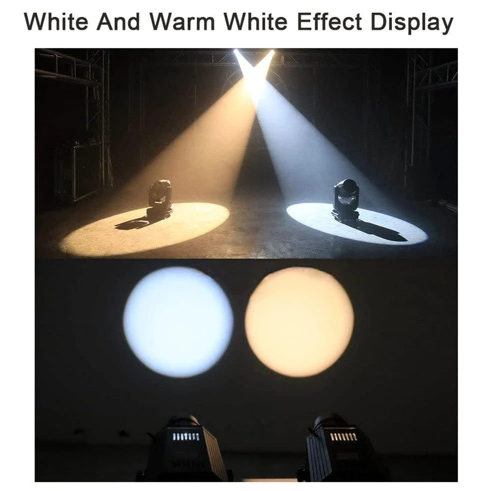 50w Bühnenscheinwerfer (Blende Einstellbar), 4-in-1-LED-Pinspot-Licht (Weiß/Warmweiß), Dmx512/Fernbedienung/Sprachsteuerung, Für Hochzeiten, Bühnenshows WarmWhite